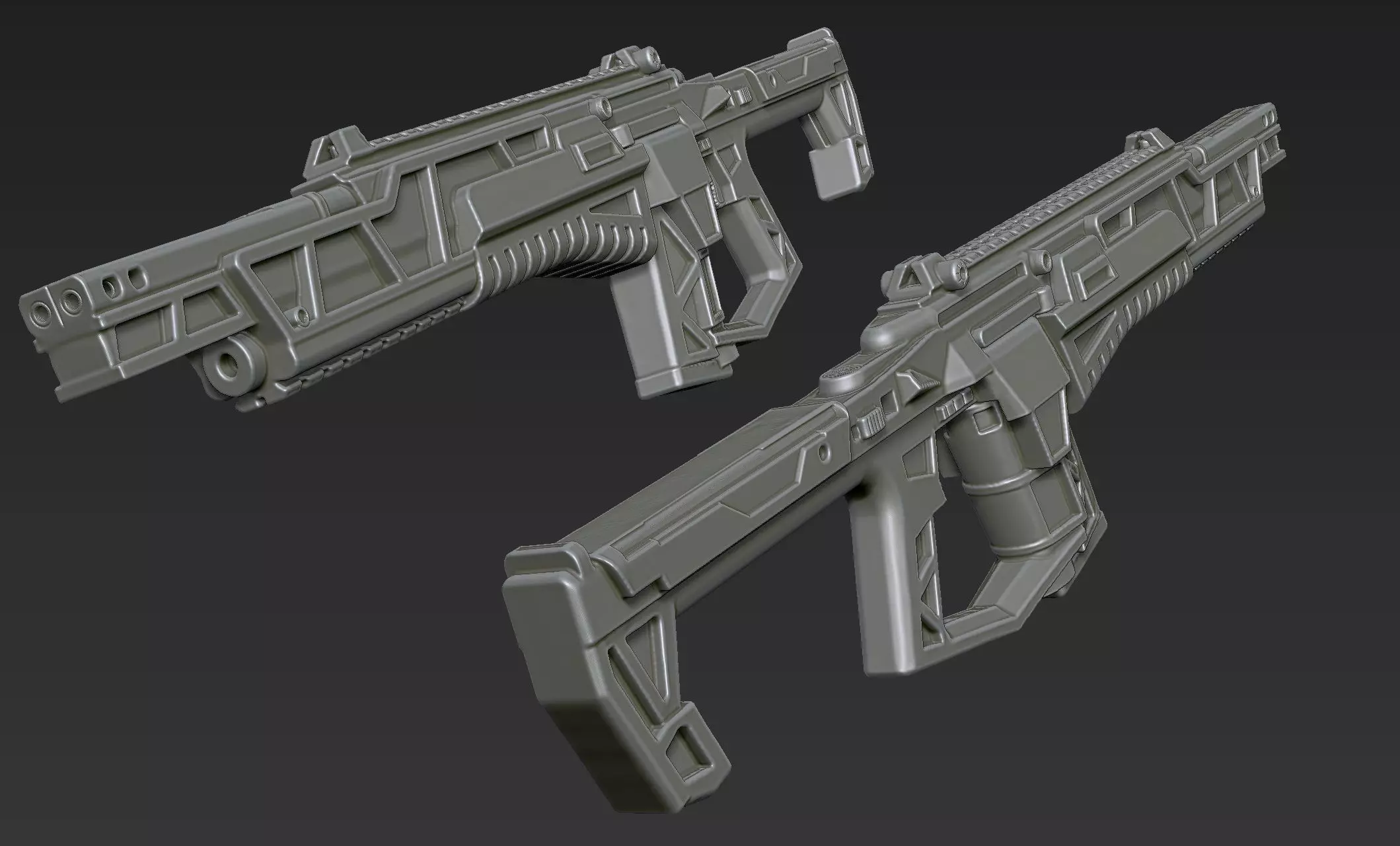 3D Printable Sci-Fi Weapon Part 8 3D model_7