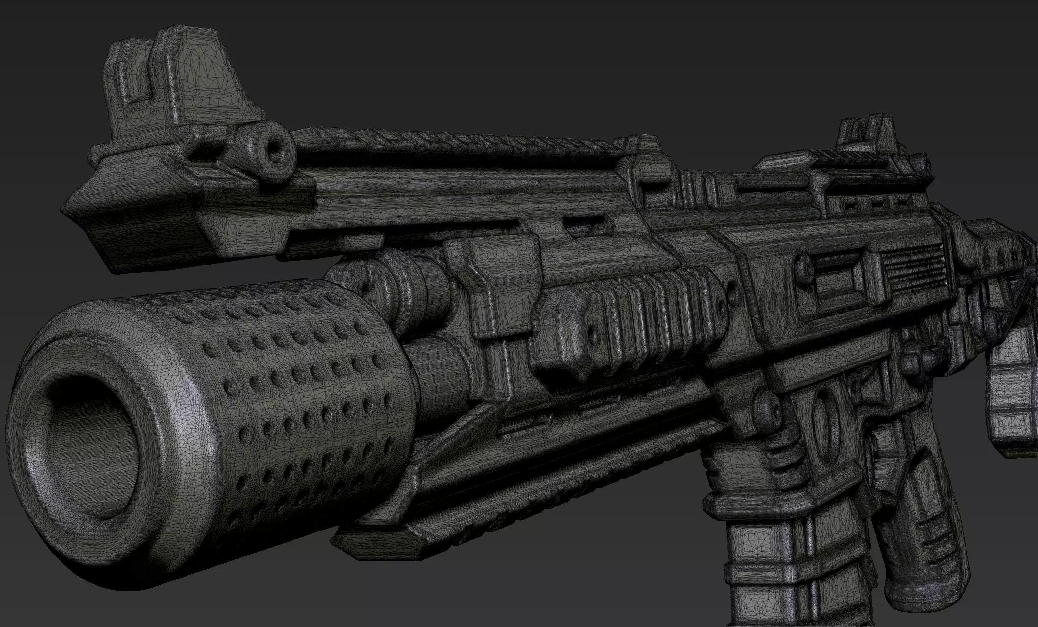 3D Printable Sci-Fi Weapon Part 8 3D model_9