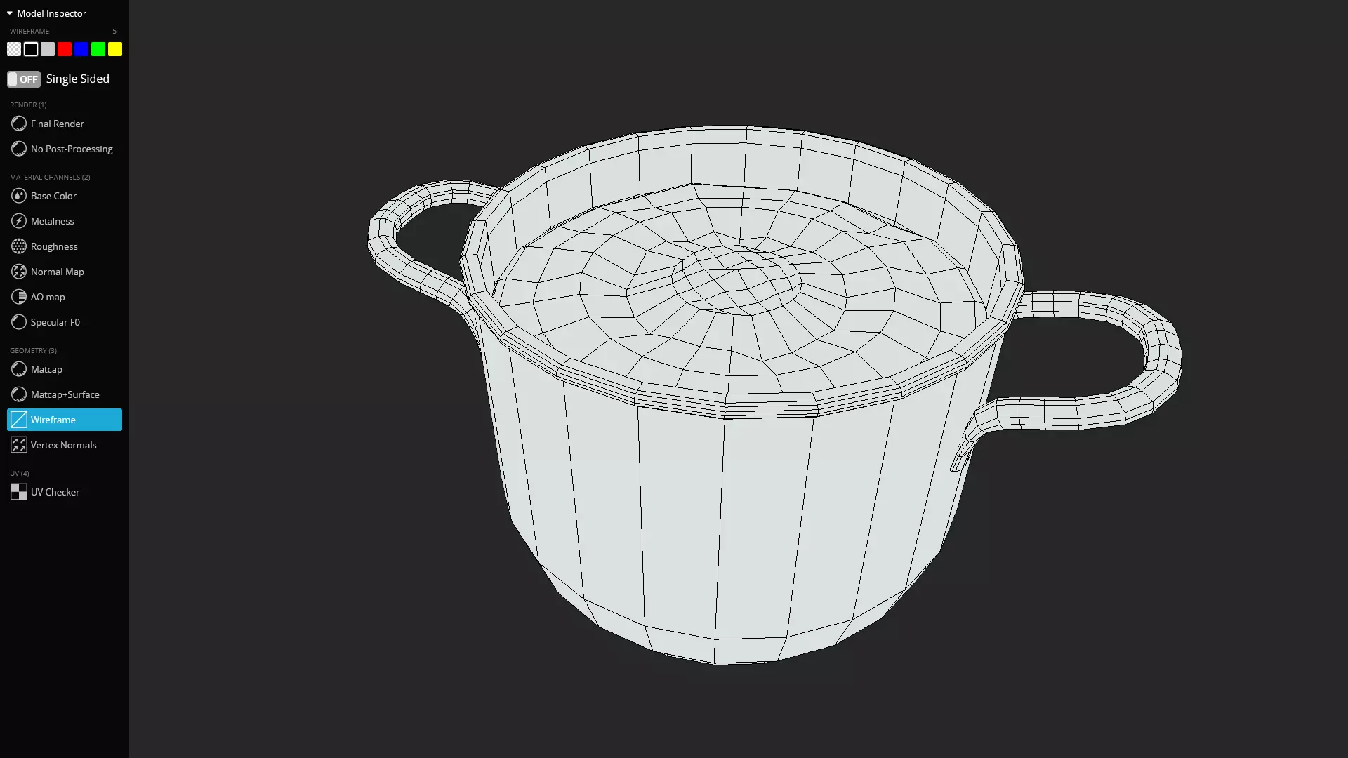 Spaghetti Pot 3D Model Game-Ready Low-poly 3D model_12