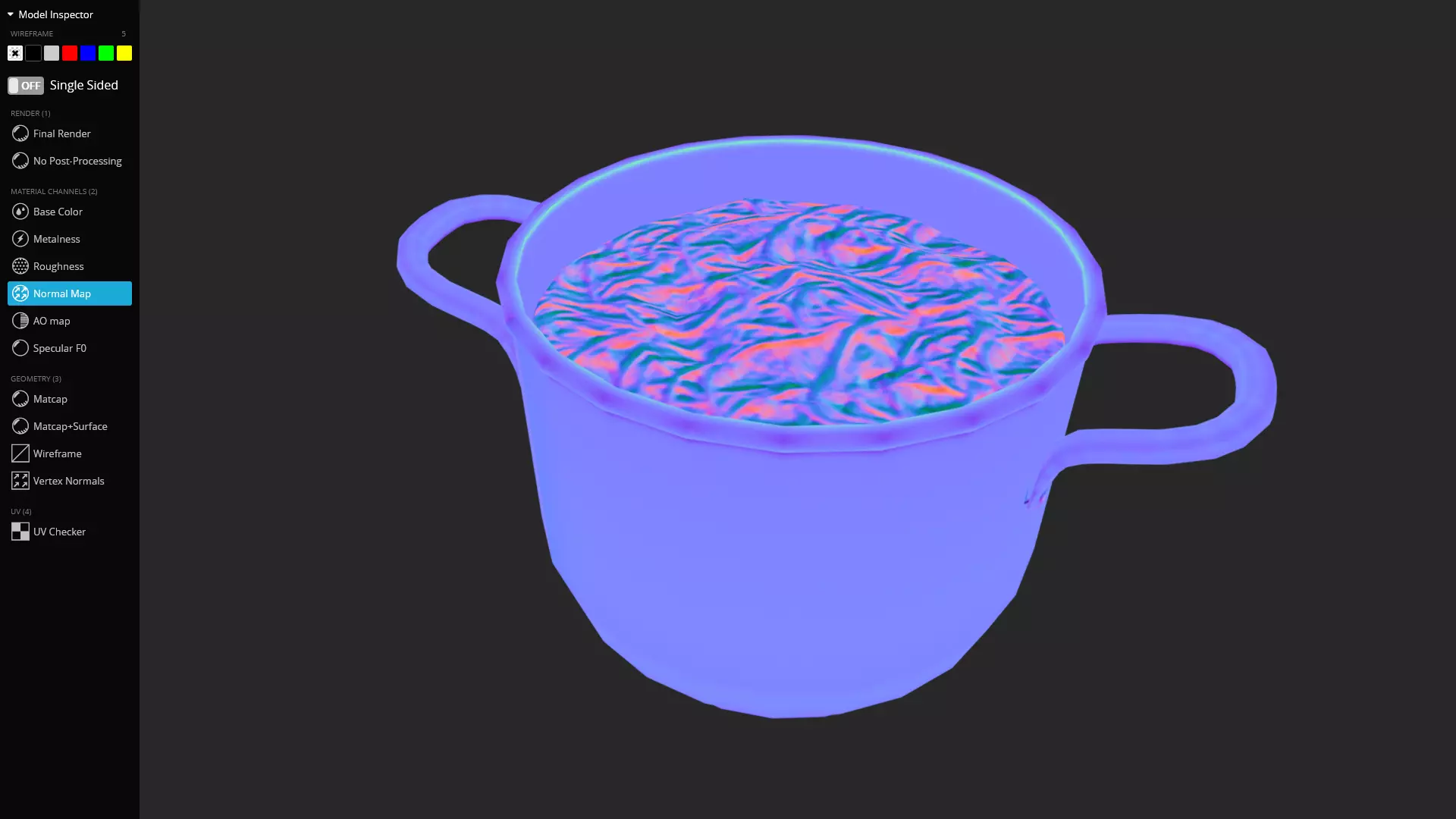 Spaghetti Pot 3D Model Game-Ready Low-poly 3D model_8