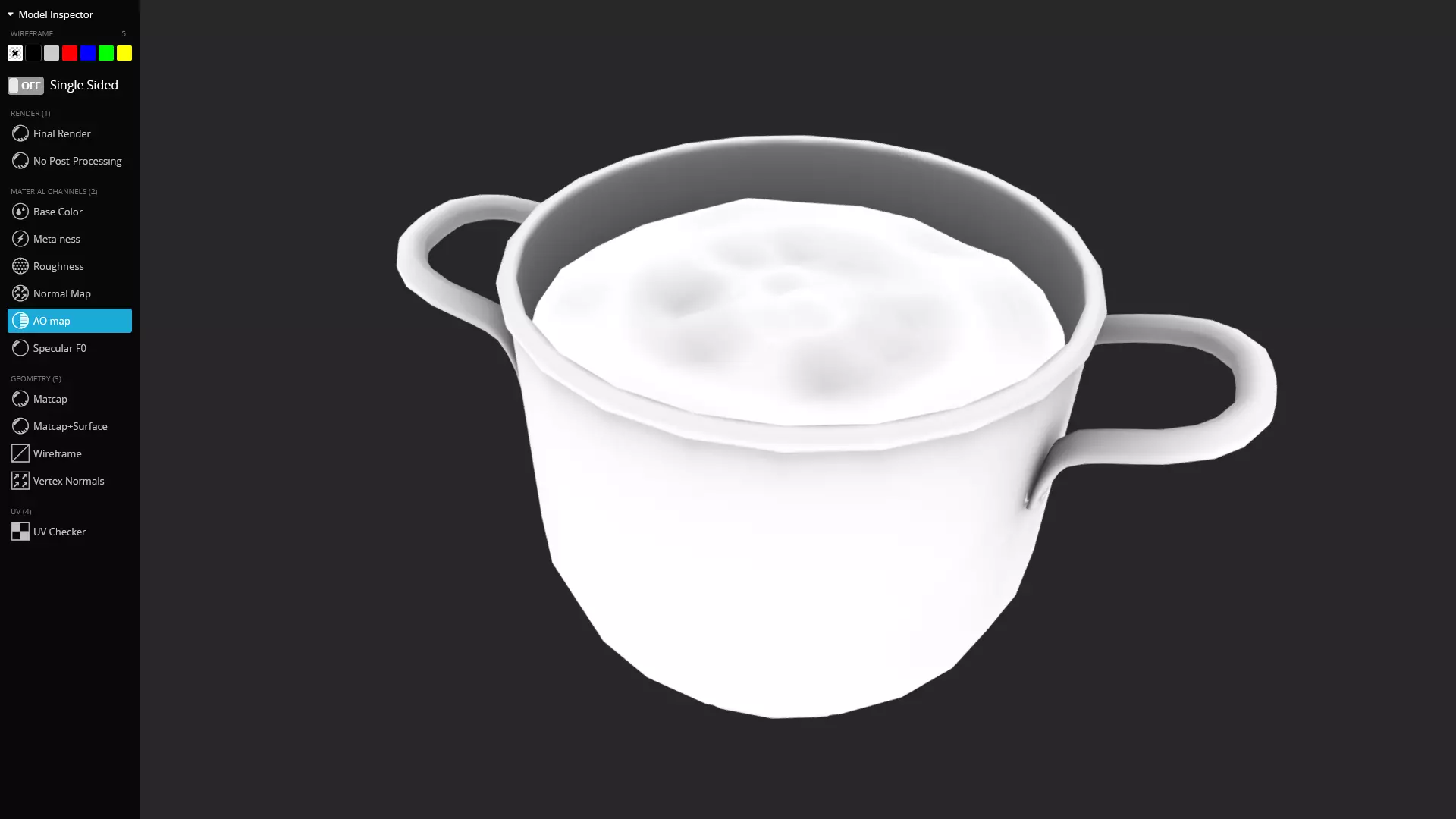 Spaghetti Pot 3D Model Game-Ready Low-poly 3D model_9