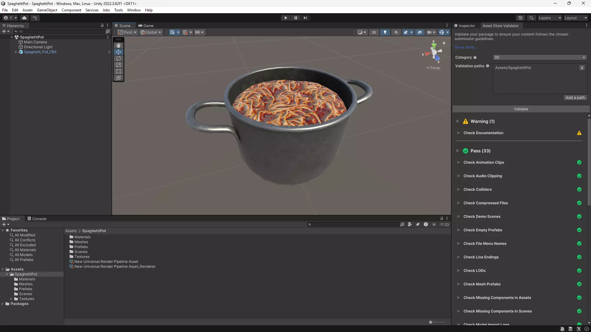 Spaghetti Pot 3D Model Game-Ready Low-poly 3D model_3