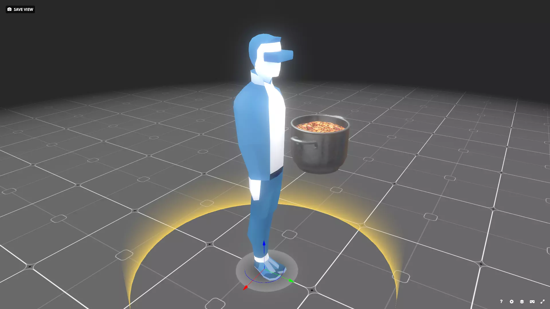 Spaghetti Pot 3D Model Game-Ready Low-poly 3D model_14