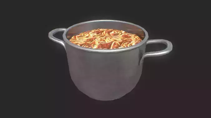 Spaghetti Pot 3D Model Game-Ready Low-poly 3D model Spaghetti Pot 3D Model Game-Ready Low-poly 3D model