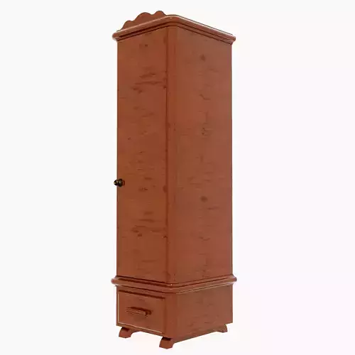 Antique Timber Wardrobe Single Door Carpentered Craft Malaysia