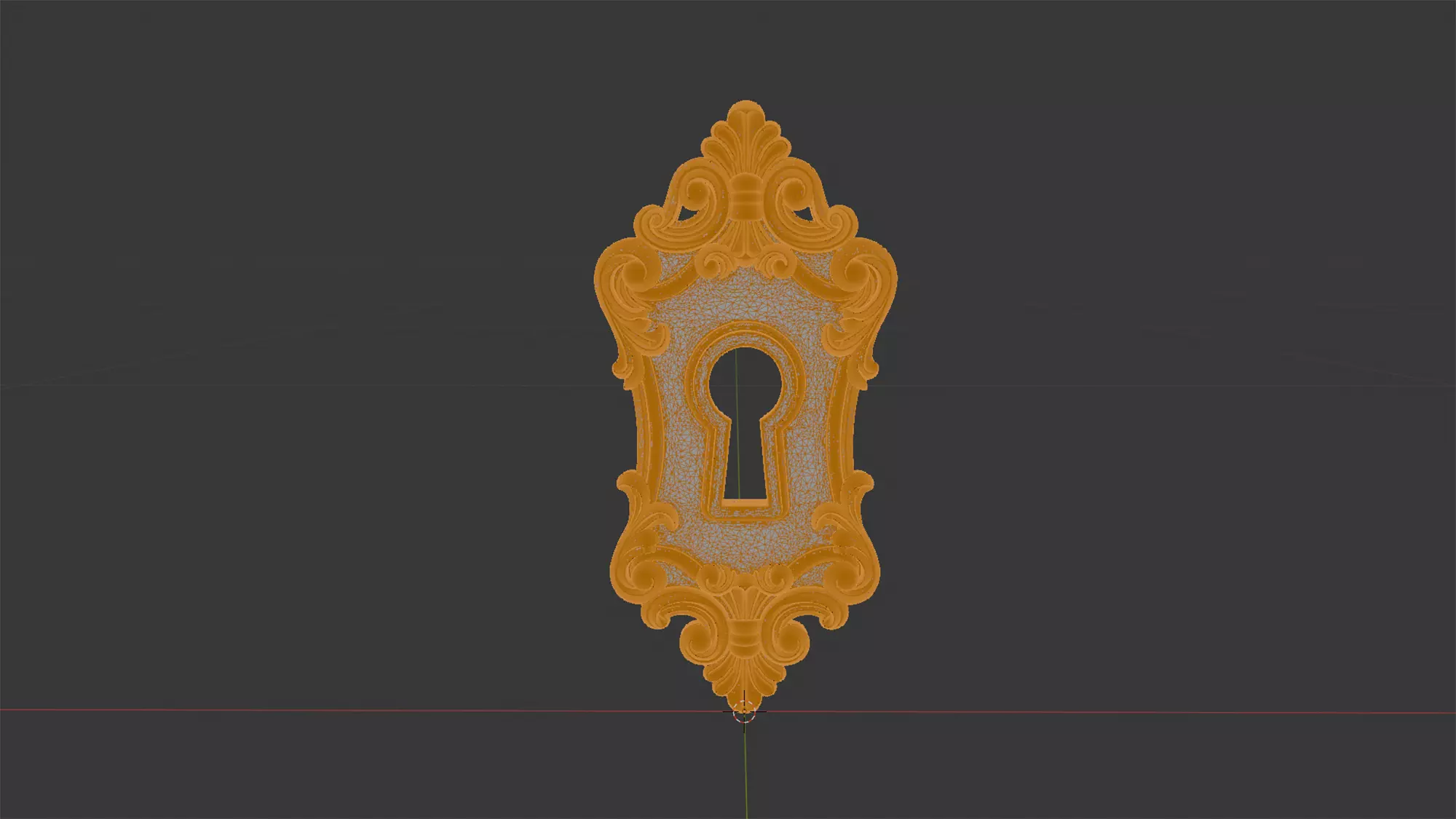 Victorian Style Keyhole Cover Home Decor 3D print model_7