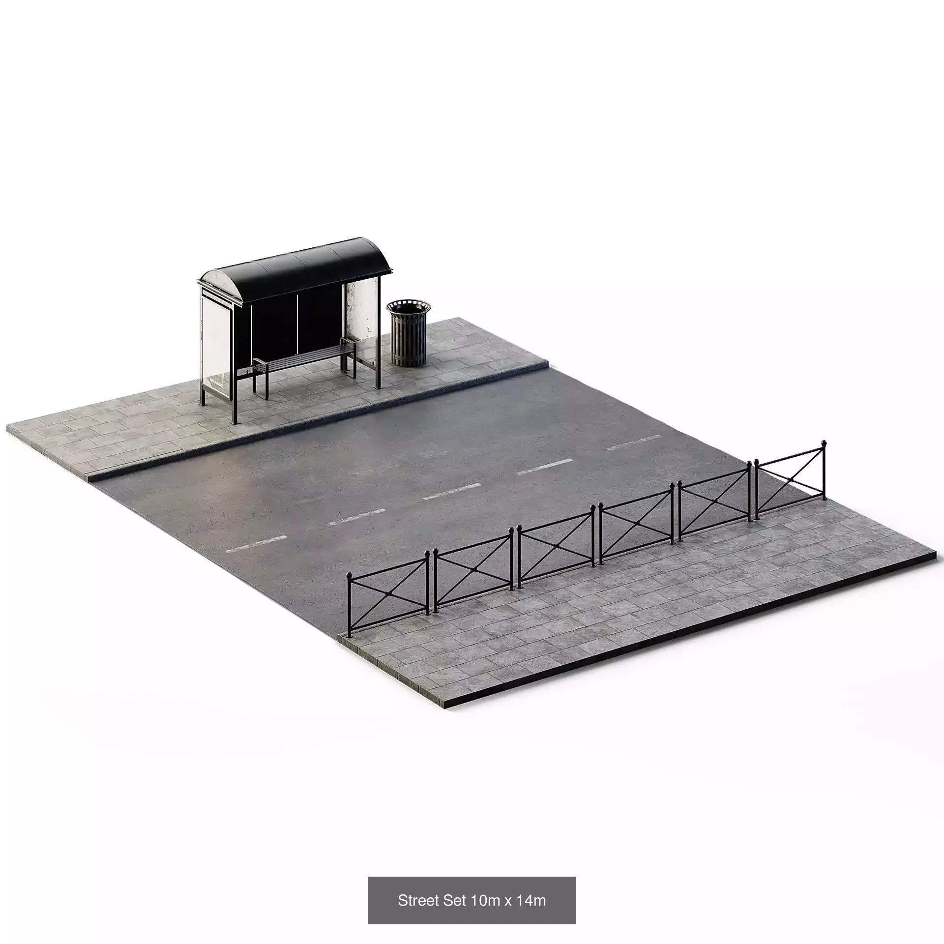 CGAxis Cityscape 3D Model Collection_155