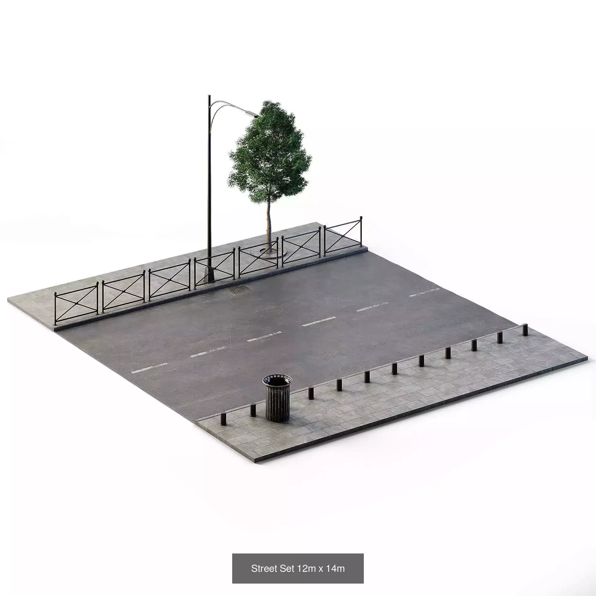 CGAxis Cityscape 3D Model Collection_153