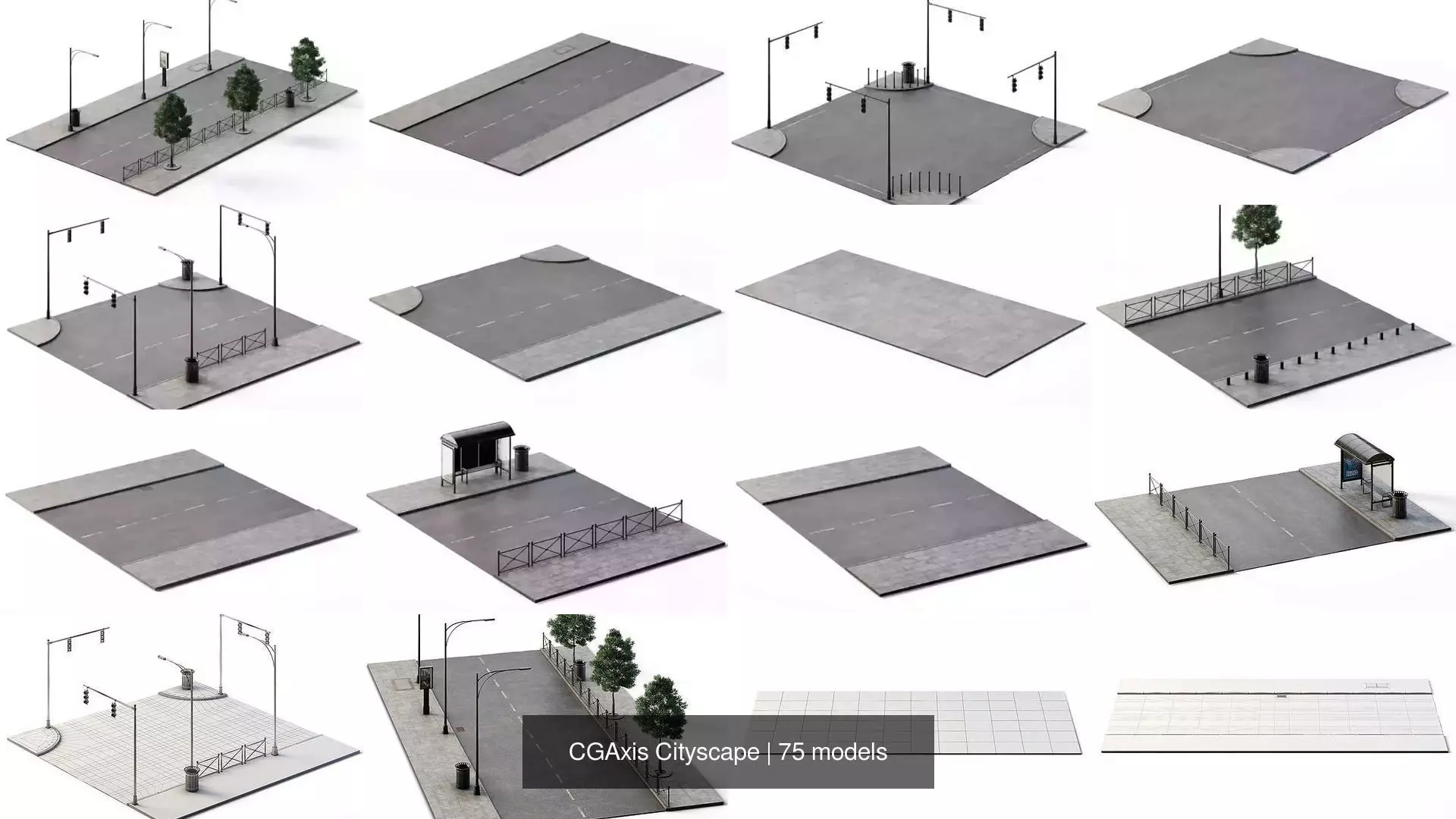 CGAxis Cityscape 3D Model Collection_19
