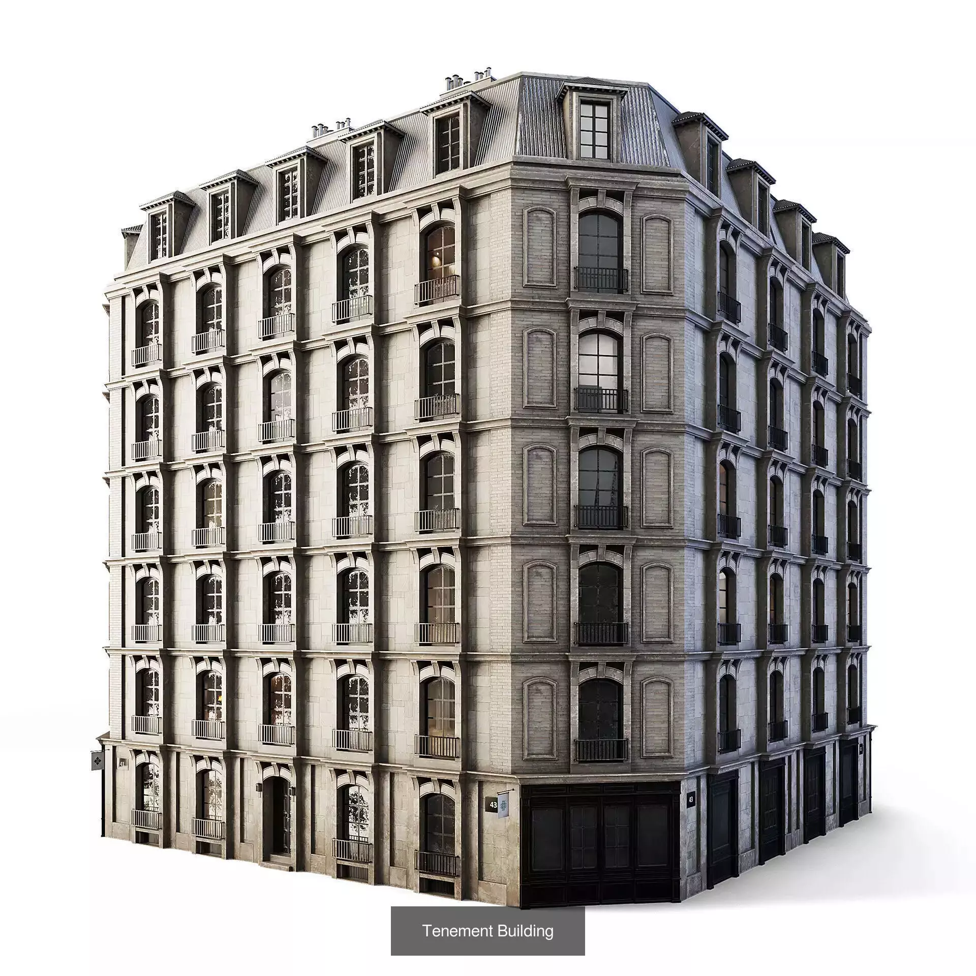 CGAxis Cityscape 3D Model Collection_96