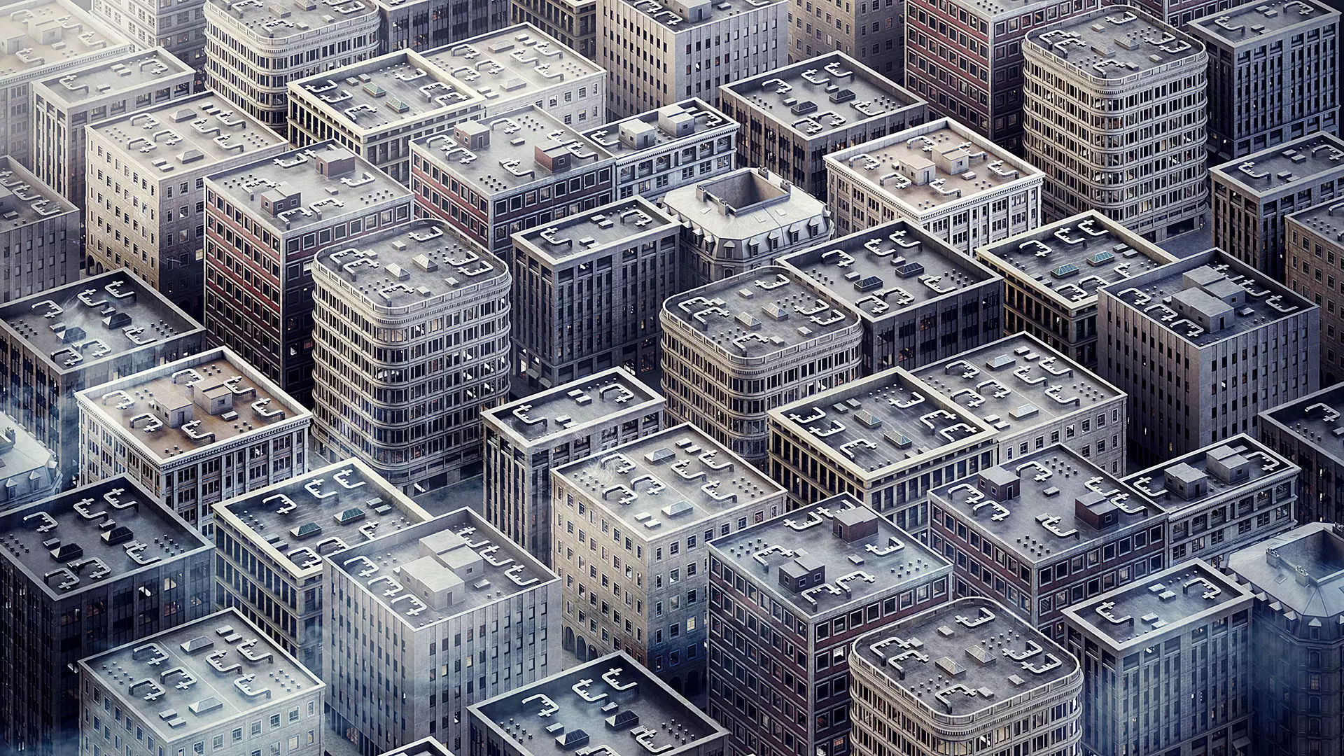 CGAxis Cityscape 3D Model Collection_0