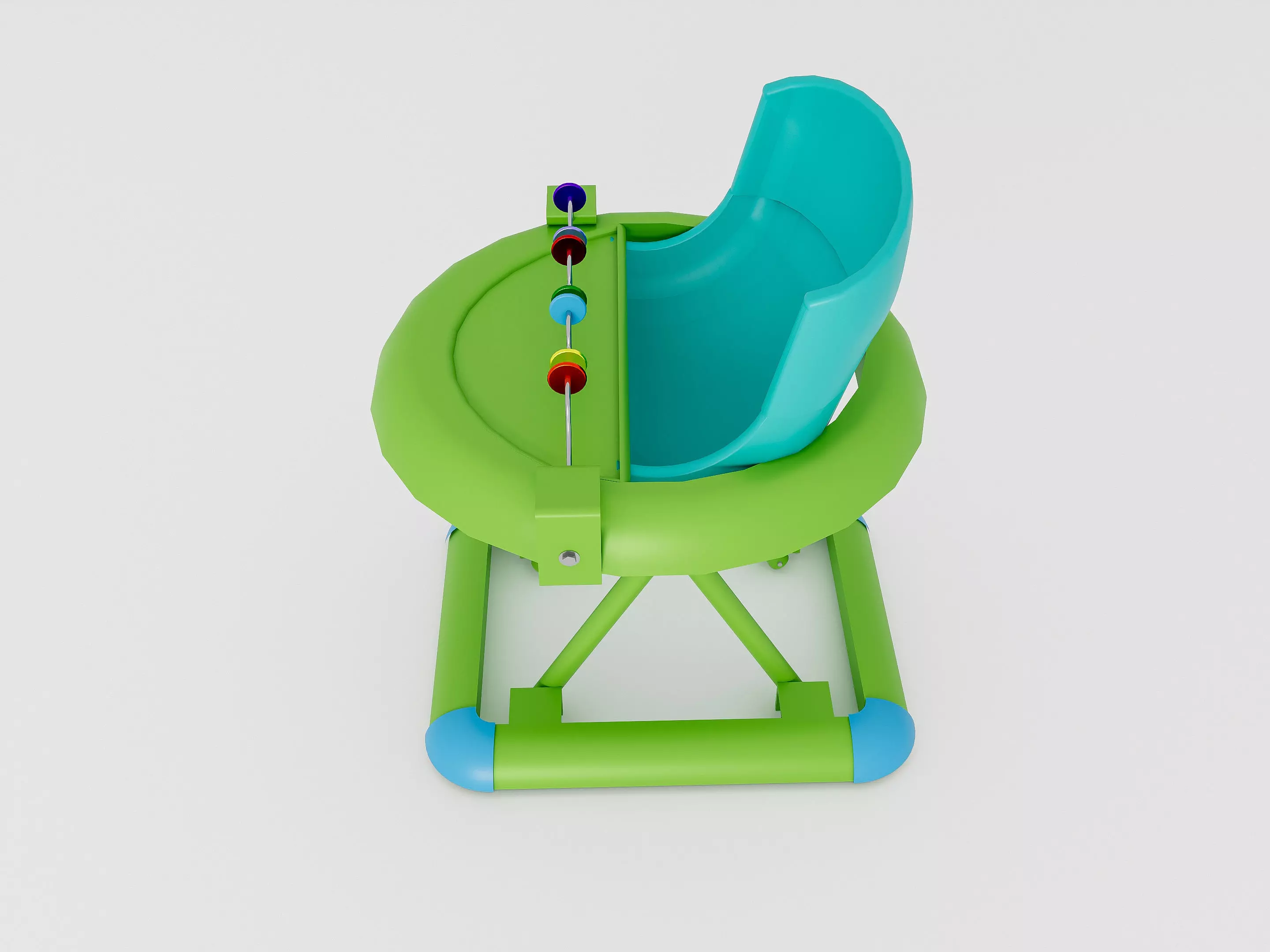 Baby walker 1 3D model_2