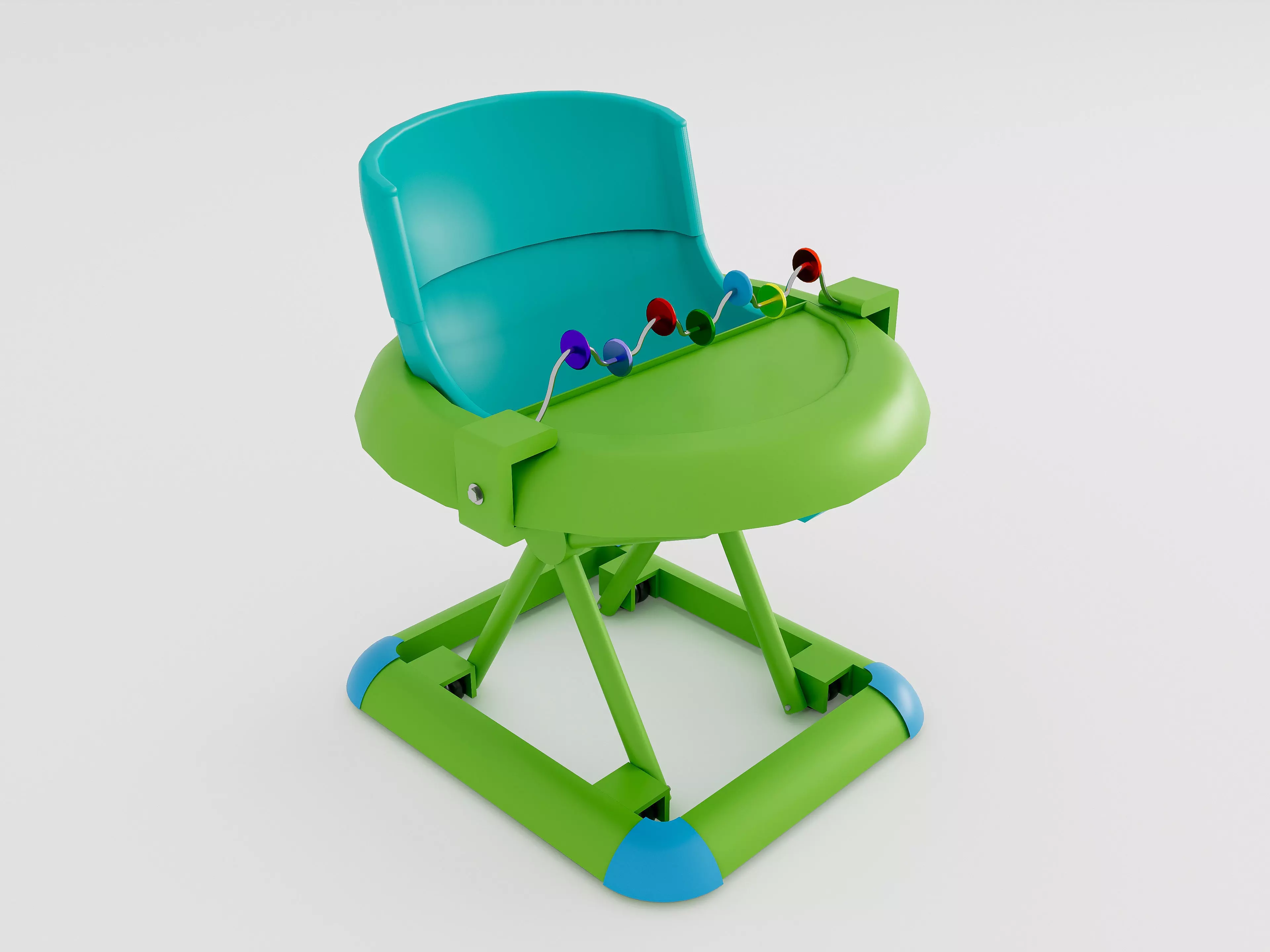 Baby walker 1 3D model_0