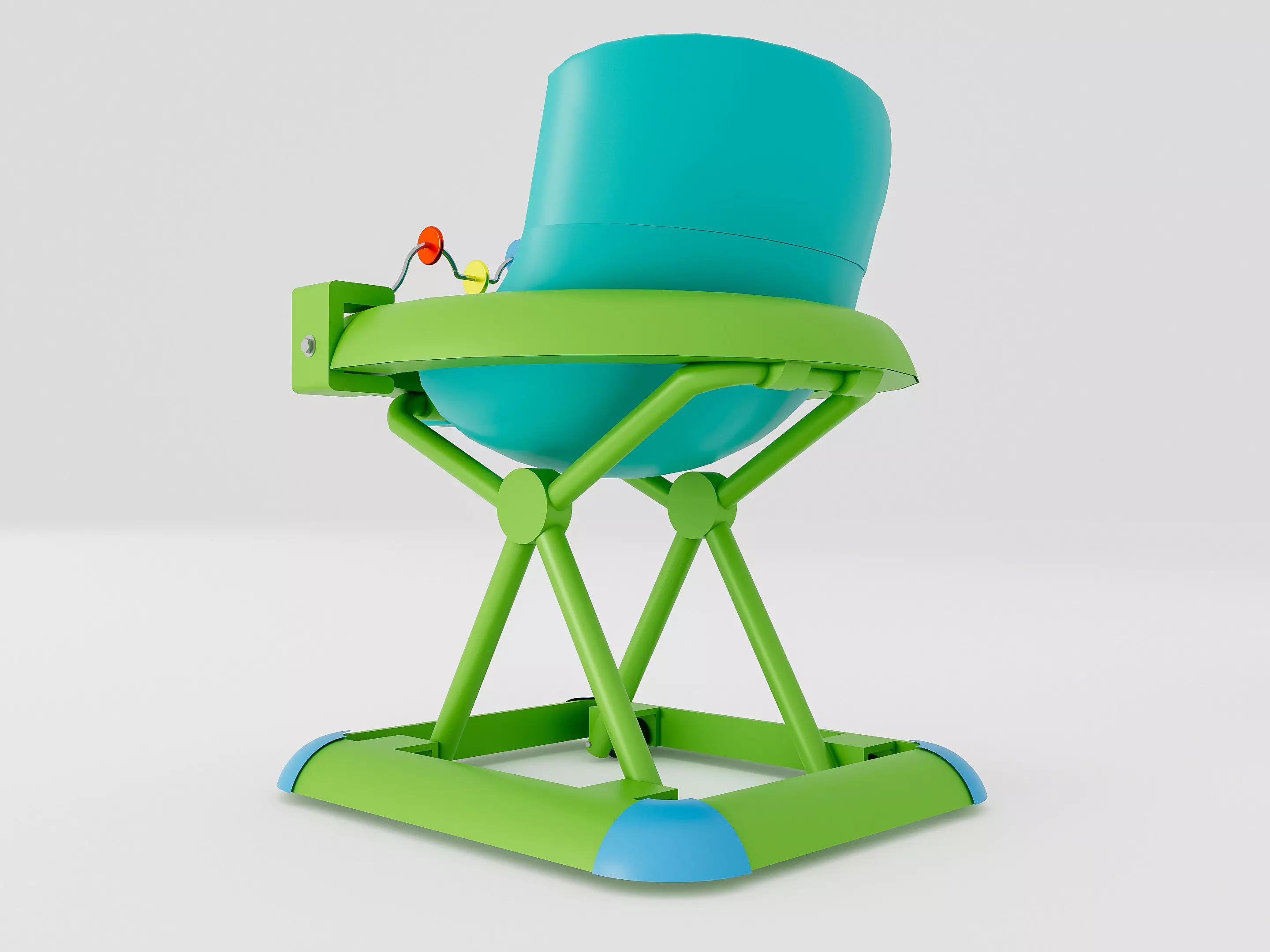 Baby walker 1 3D model_3