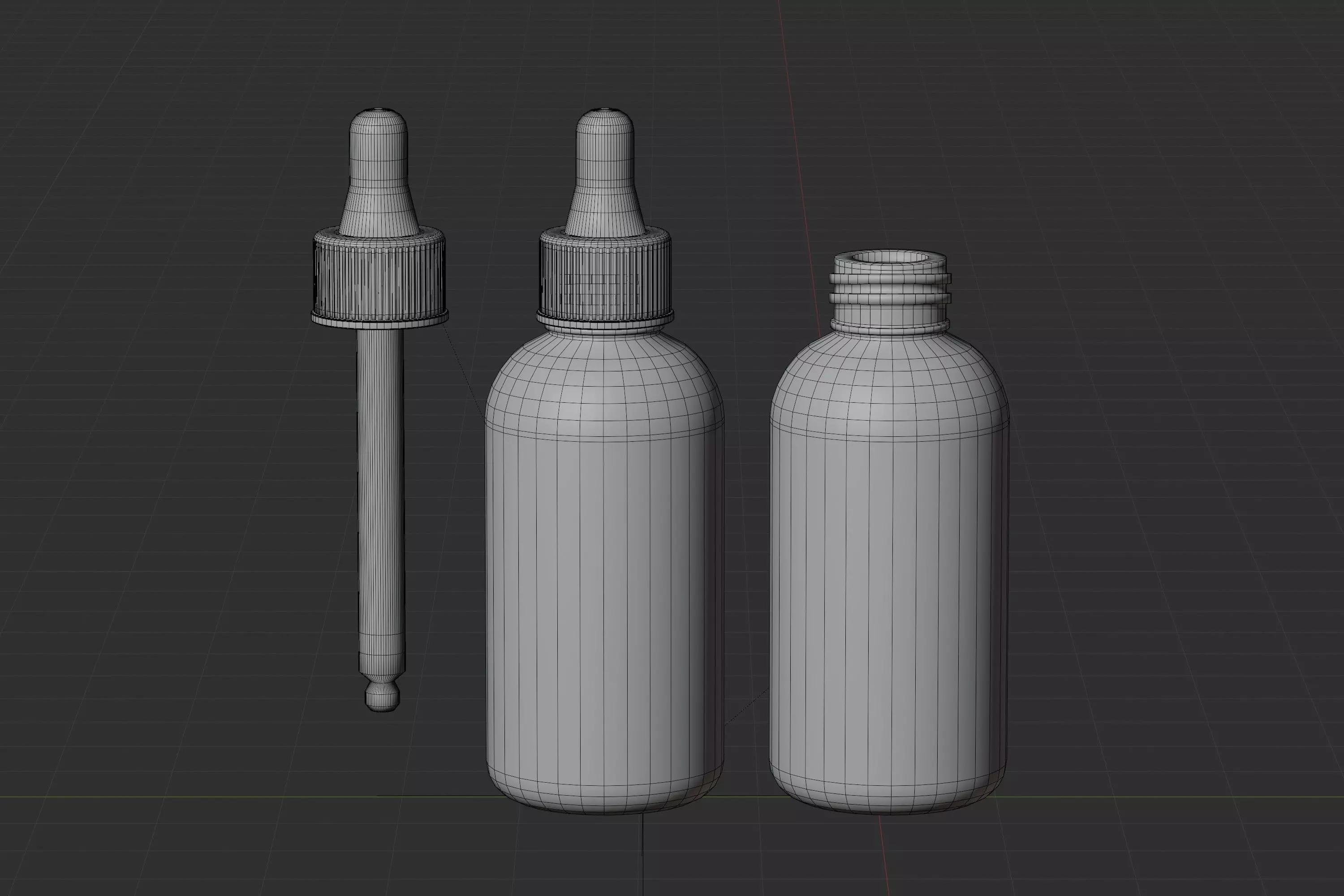 Dropper bottle 05 Low-poly 3D model_6