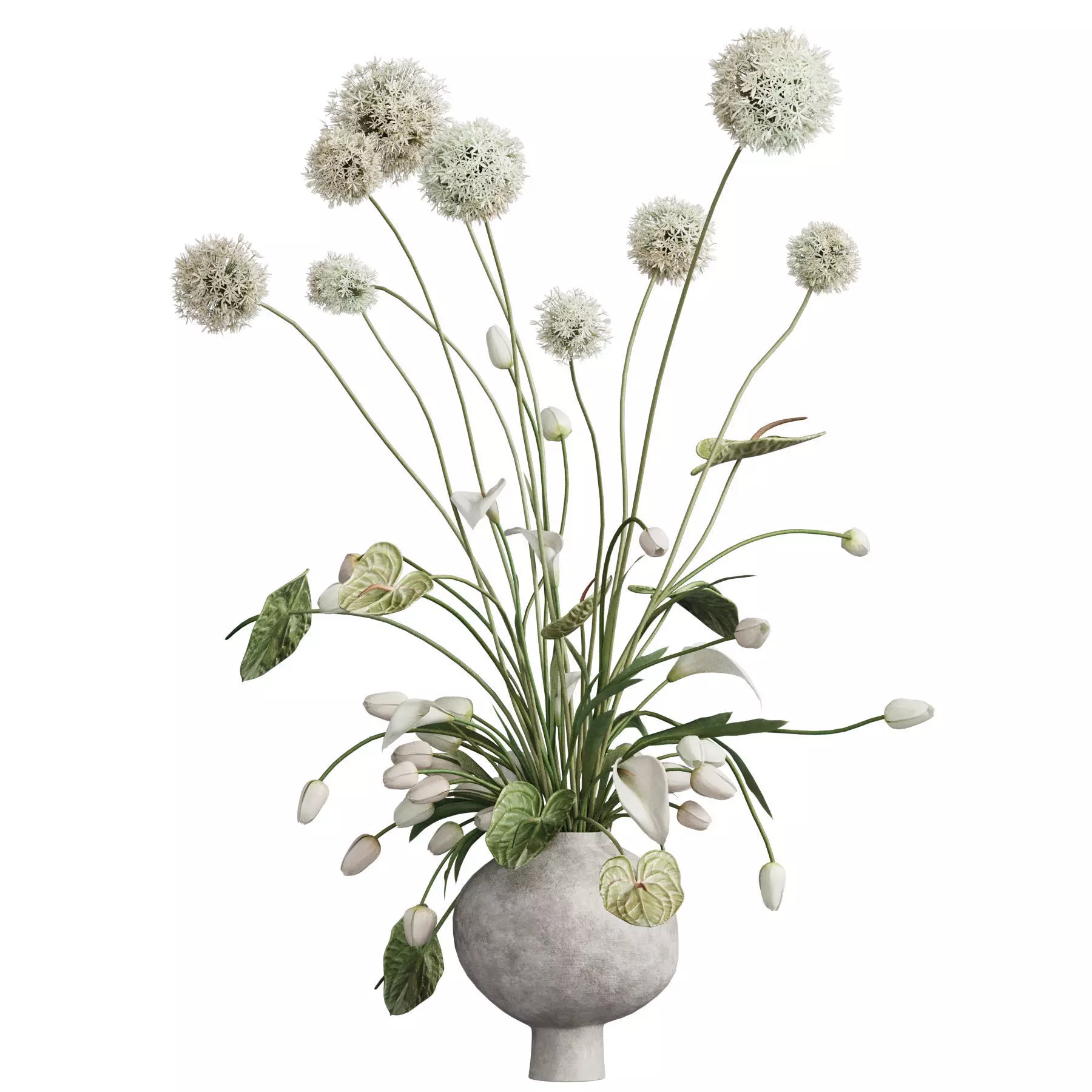 Flower In Vase 92 3D model_1
