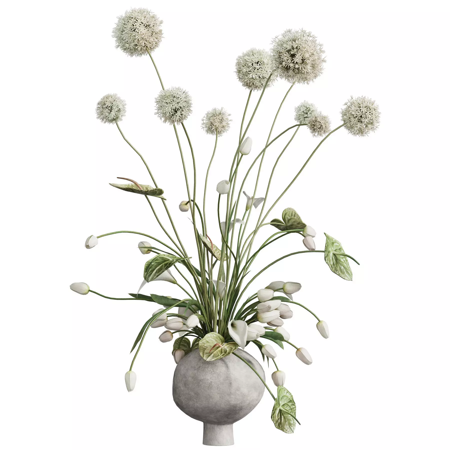 Flower In Vase 92 3D model_0