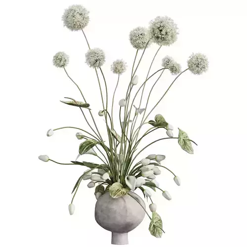 Flower In Vase 92 3D model