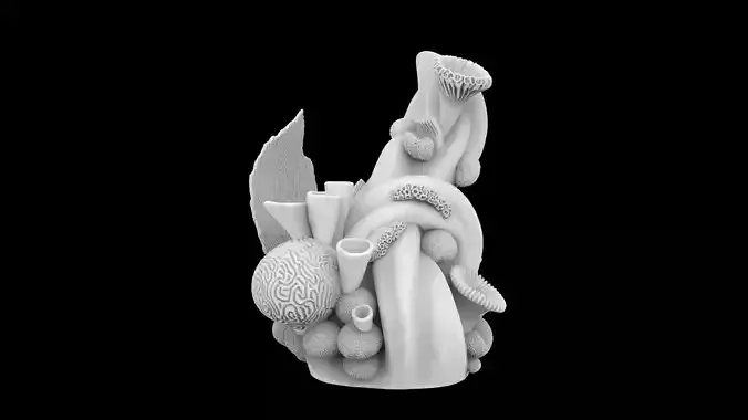 Abstract Coral Reef Sculpture