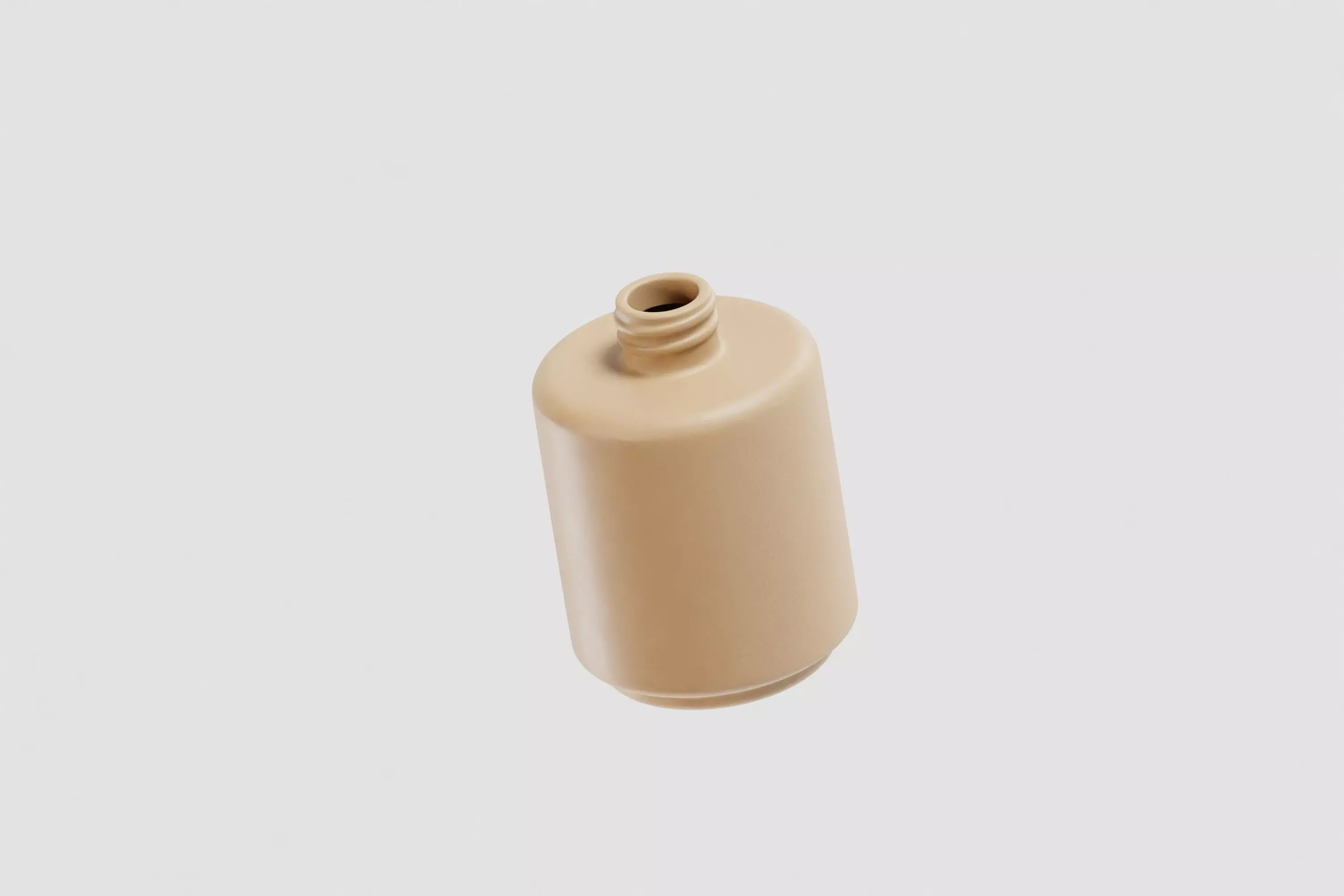 Finger nail Polish Bottle Low-poly 3D model_4