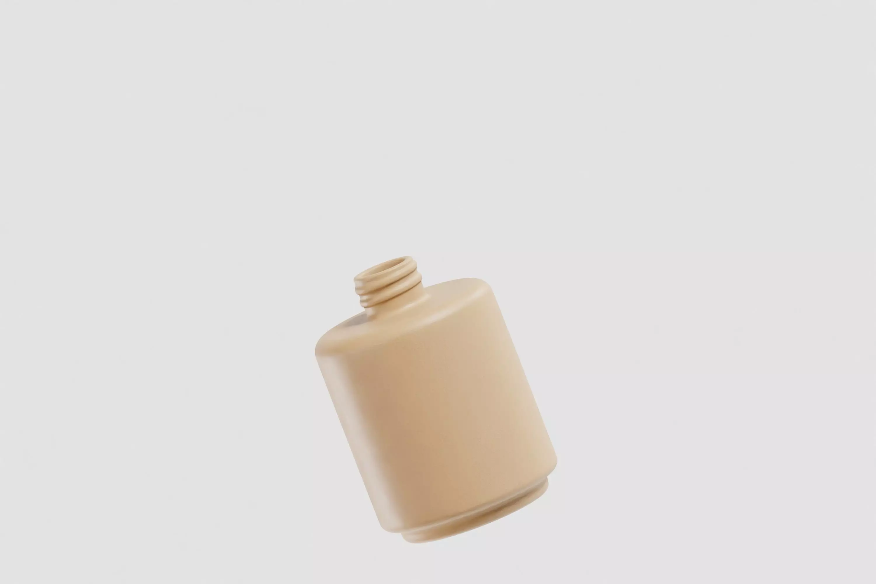 Finger nail Polish Bottle Low-poly 3D model_3