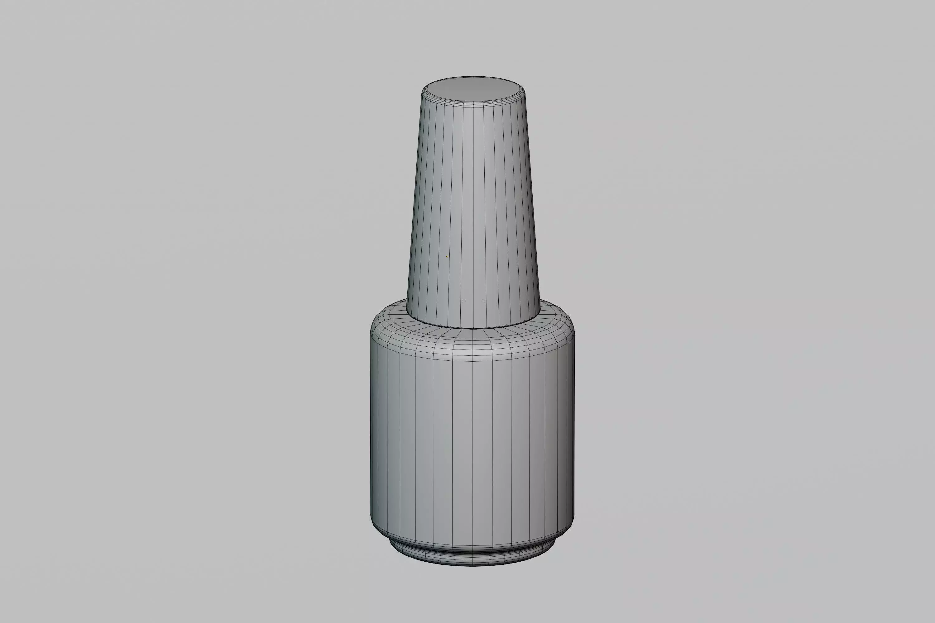 Finger nail Polish Bottle Low-poly 3D model_6
