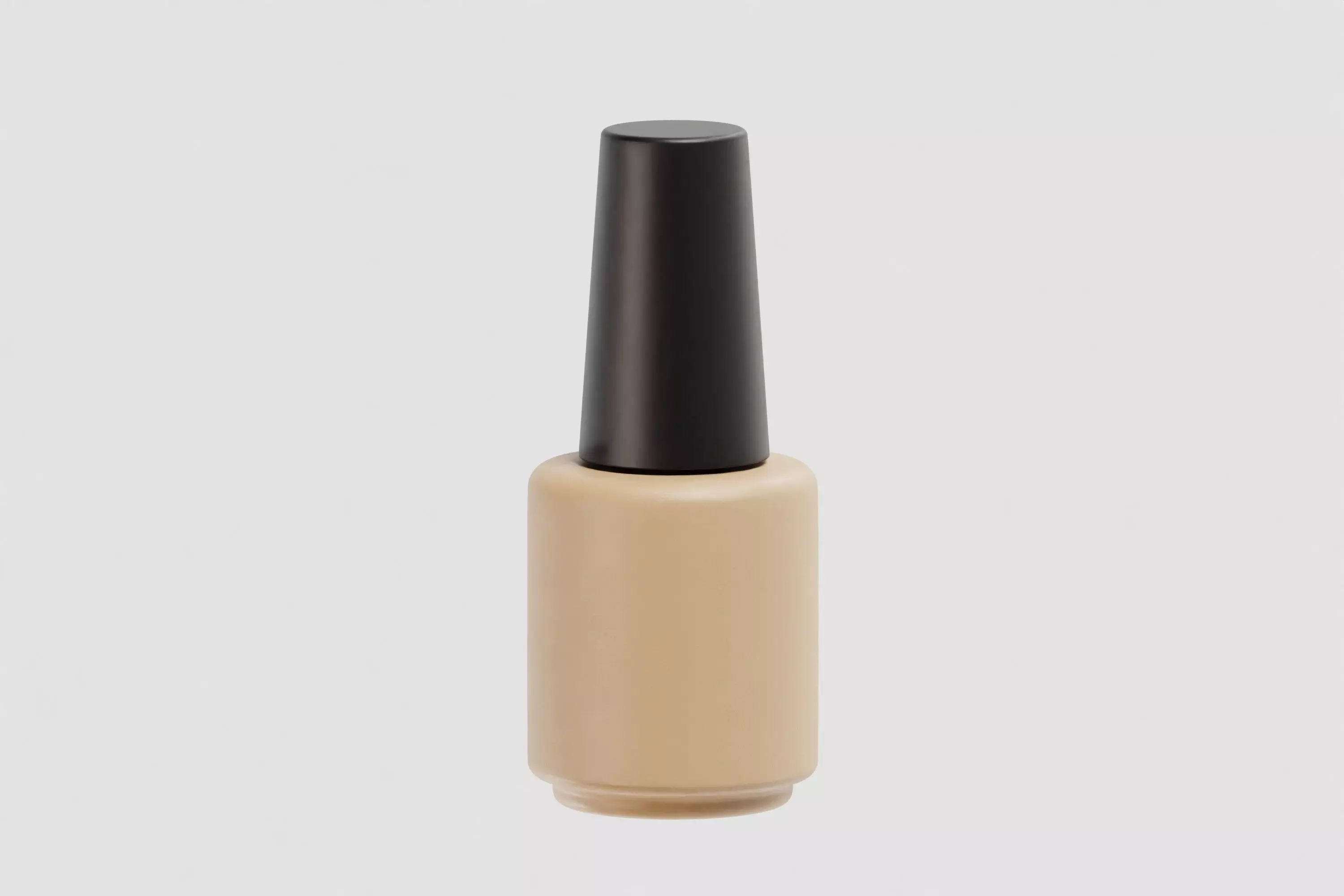 Finger nail Polish Bottle Low-poly 3D model_1