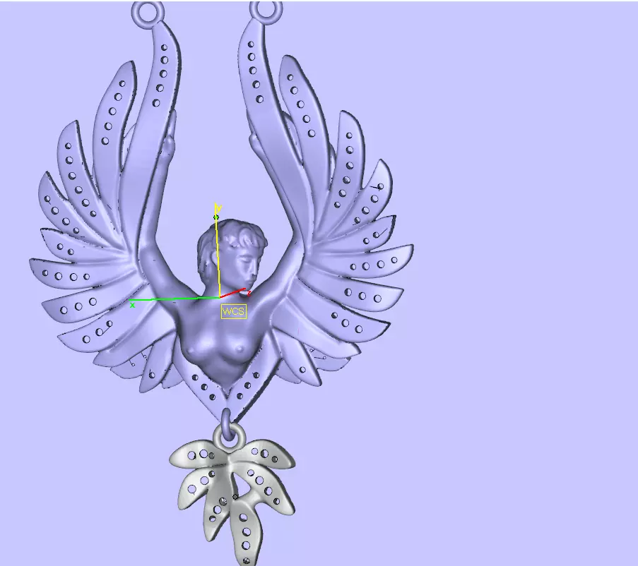 Pendant Angel 3D print model_0