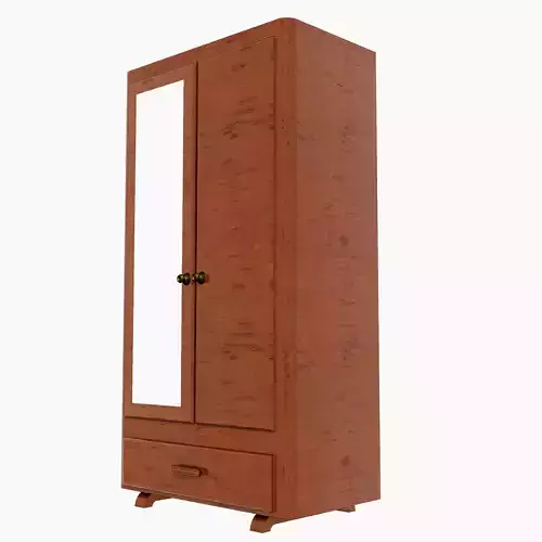 Antique Timber Wardrobe with Drawer Carpentered Craft Malaysia 