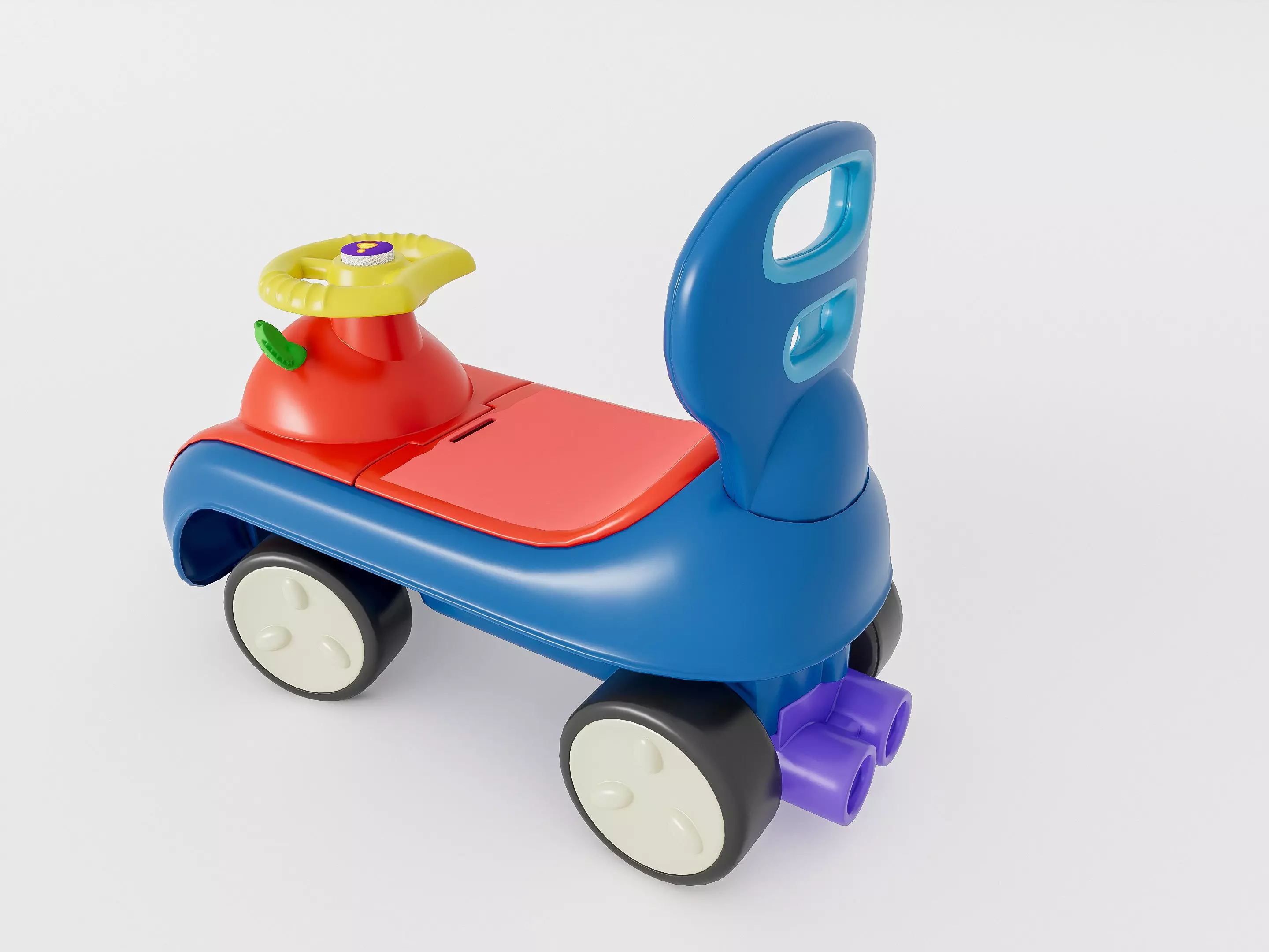 Modern baby stroller 3D model_13