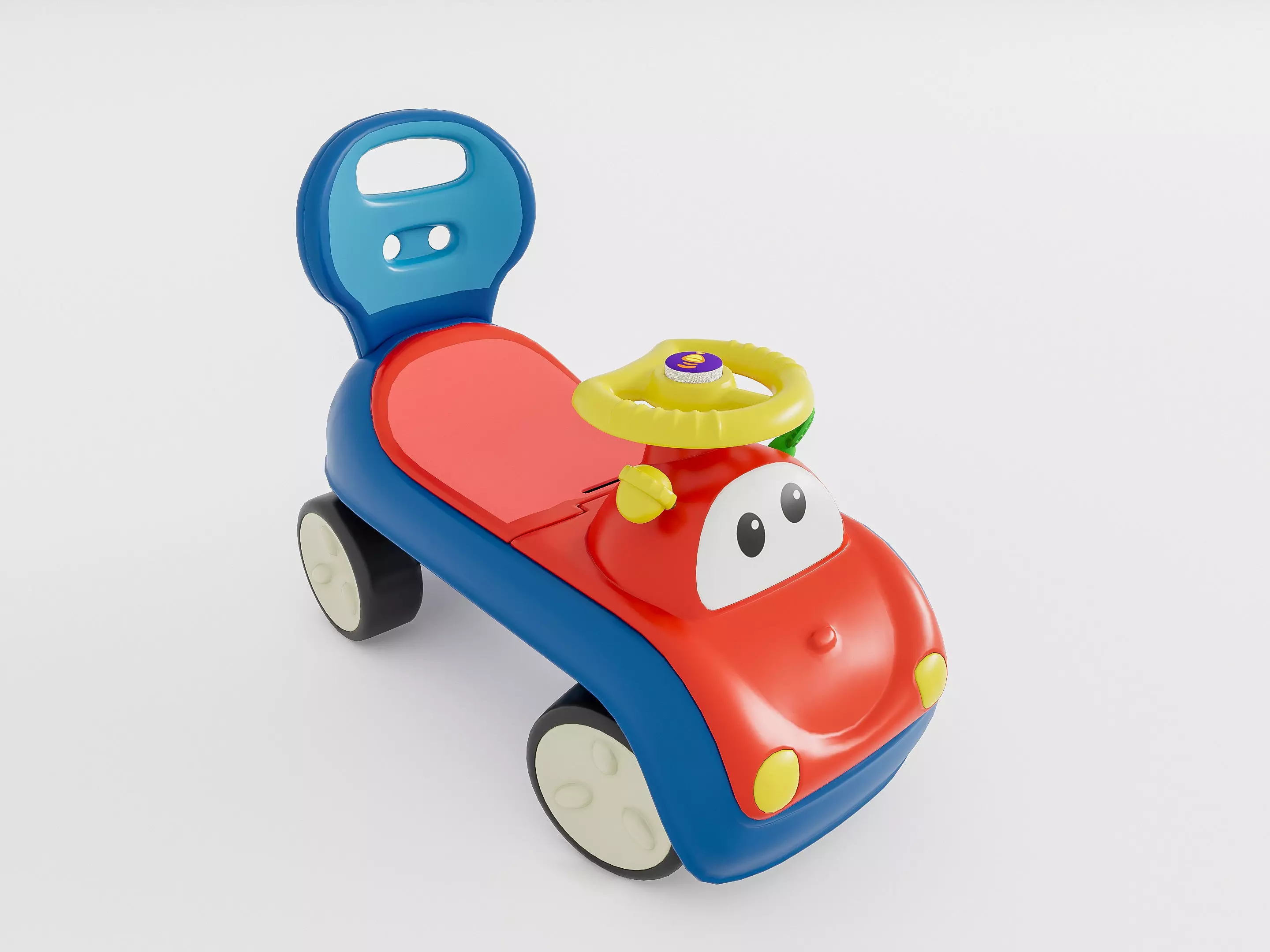 Modern baby stroller 3D model_15