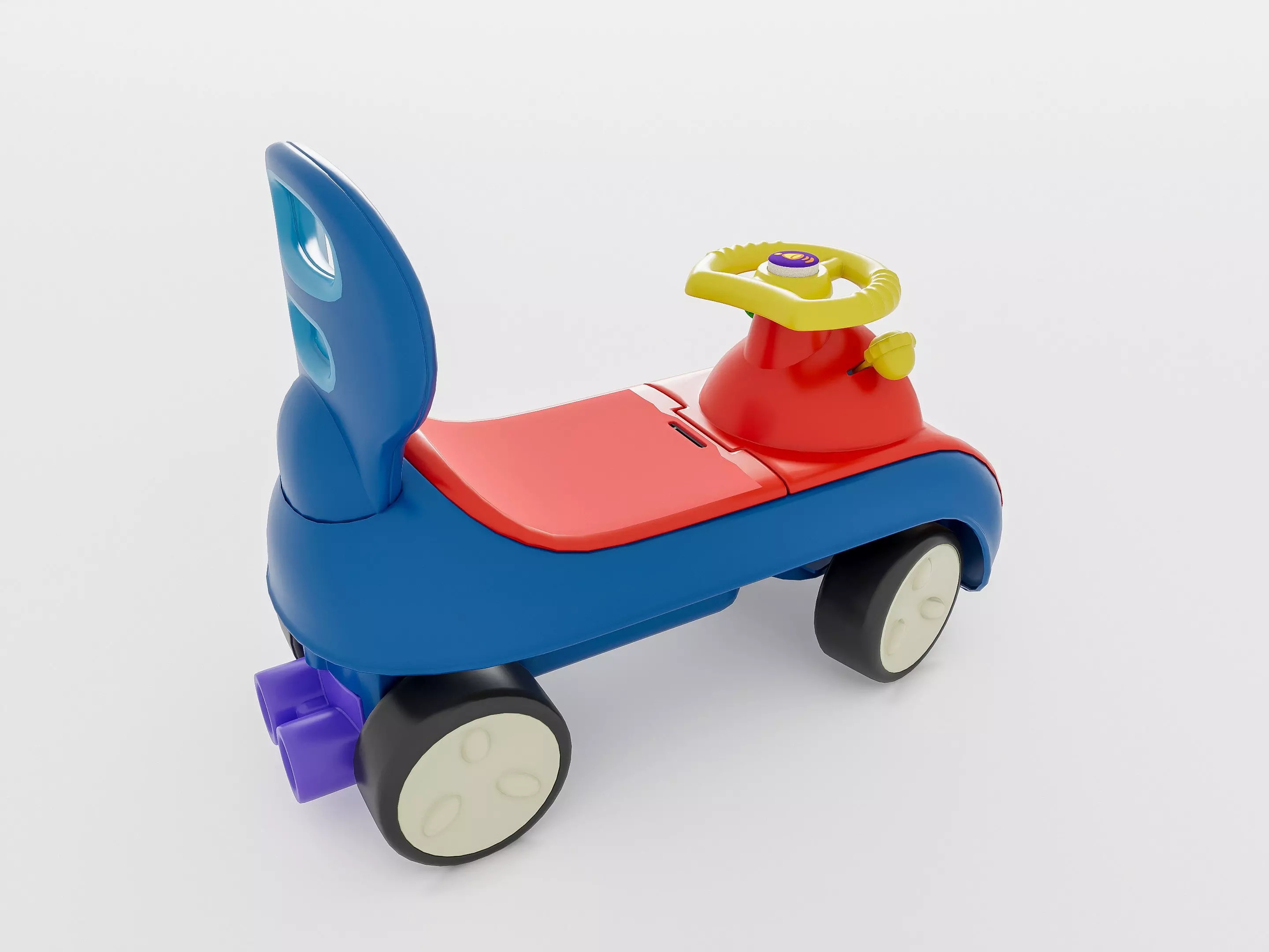 Modern baby stroller 3D model_14