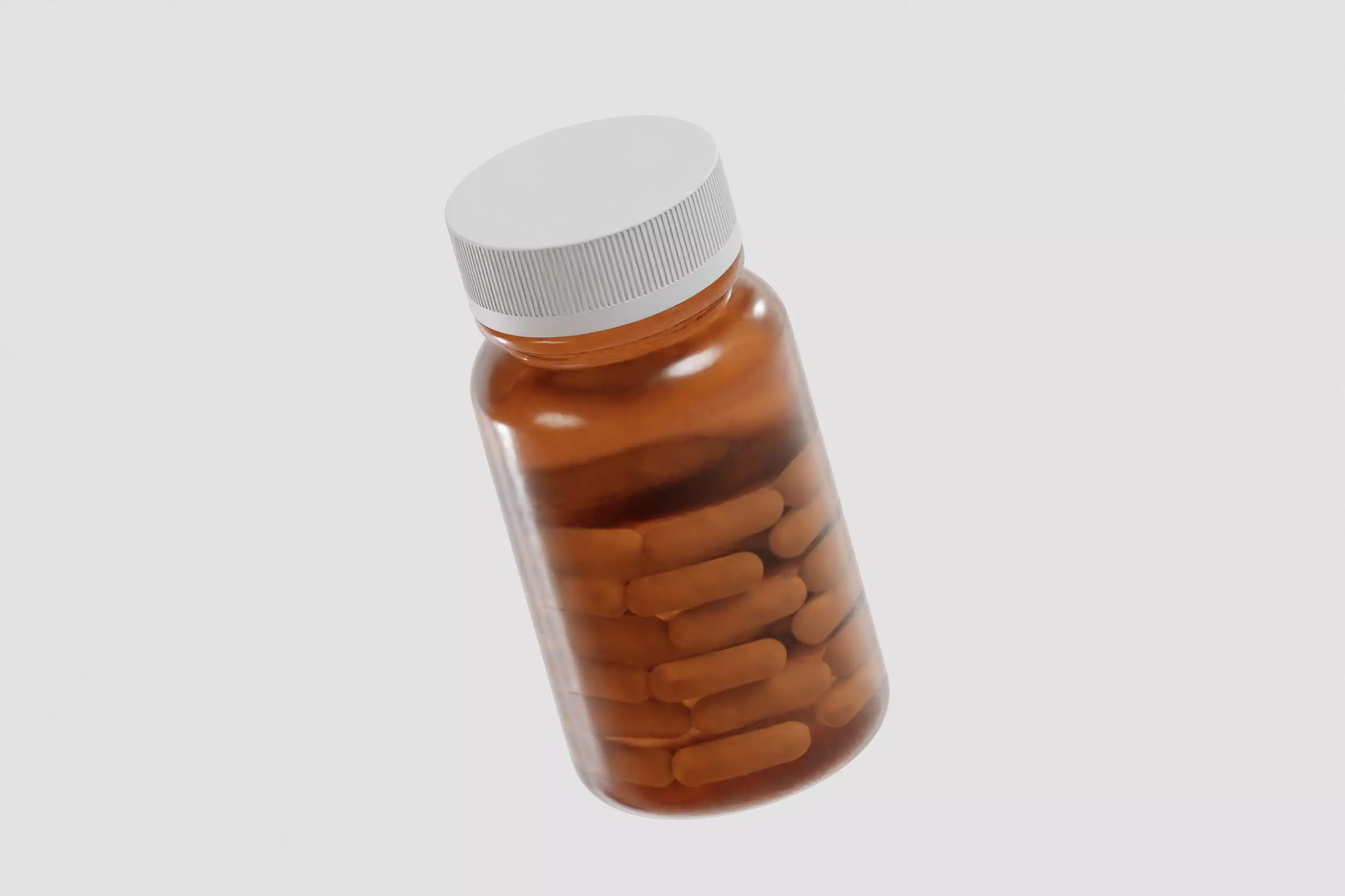 Pill Bottle 3d model Low-poly 3D model_3