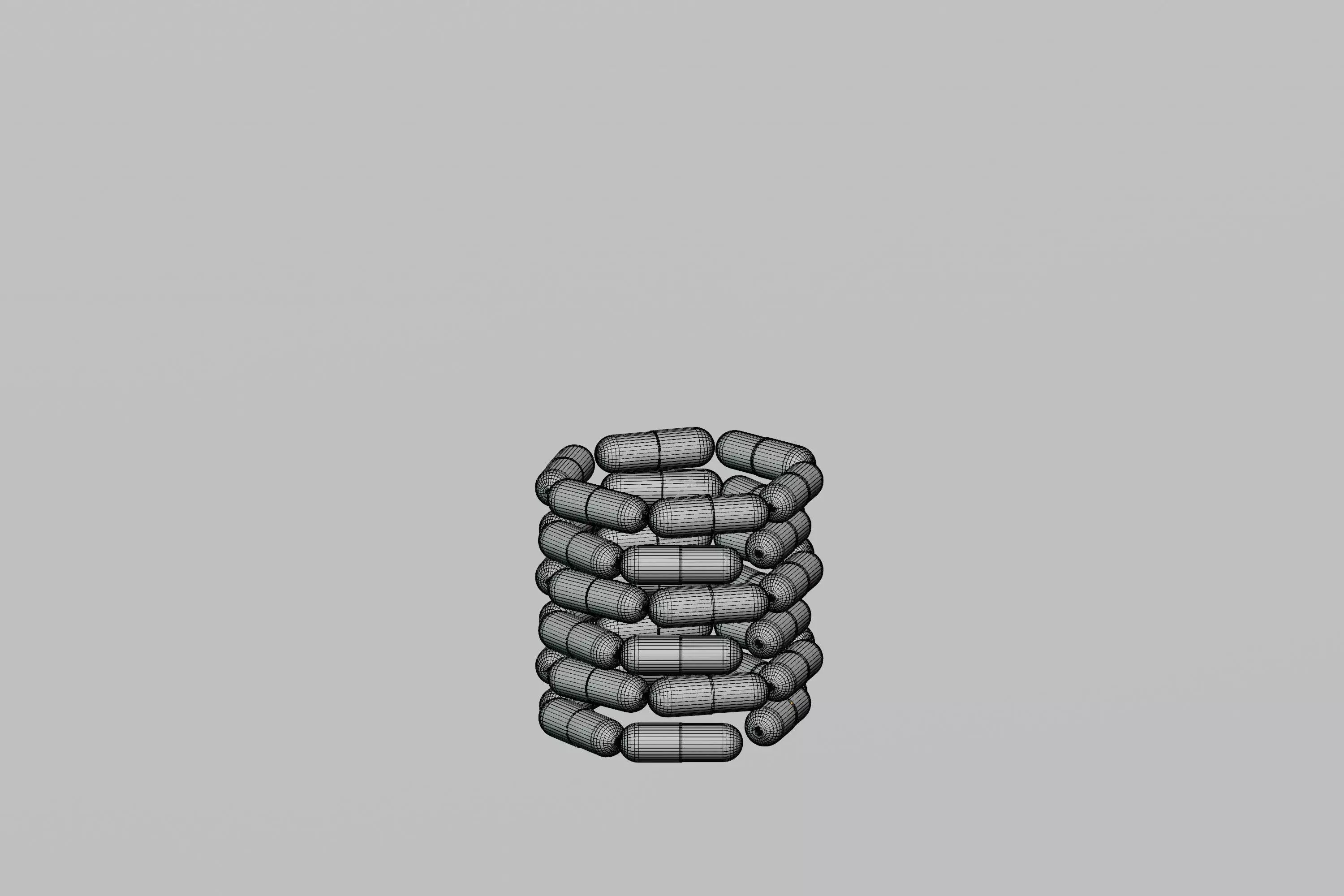 Pill Bottle 3d model Low-poly 3D model_7