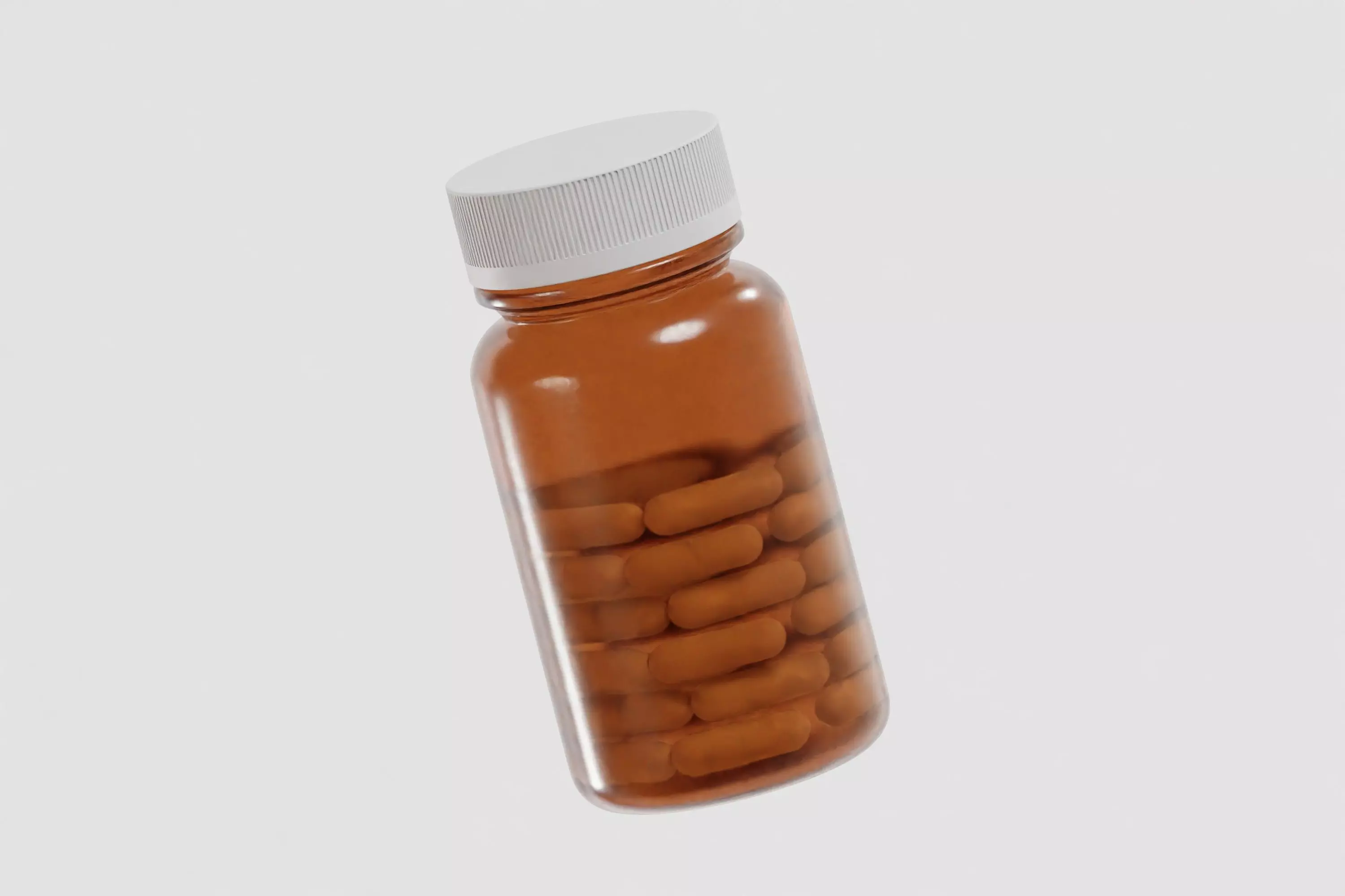Pill Bottle 3d model Low-poly 3D model_2