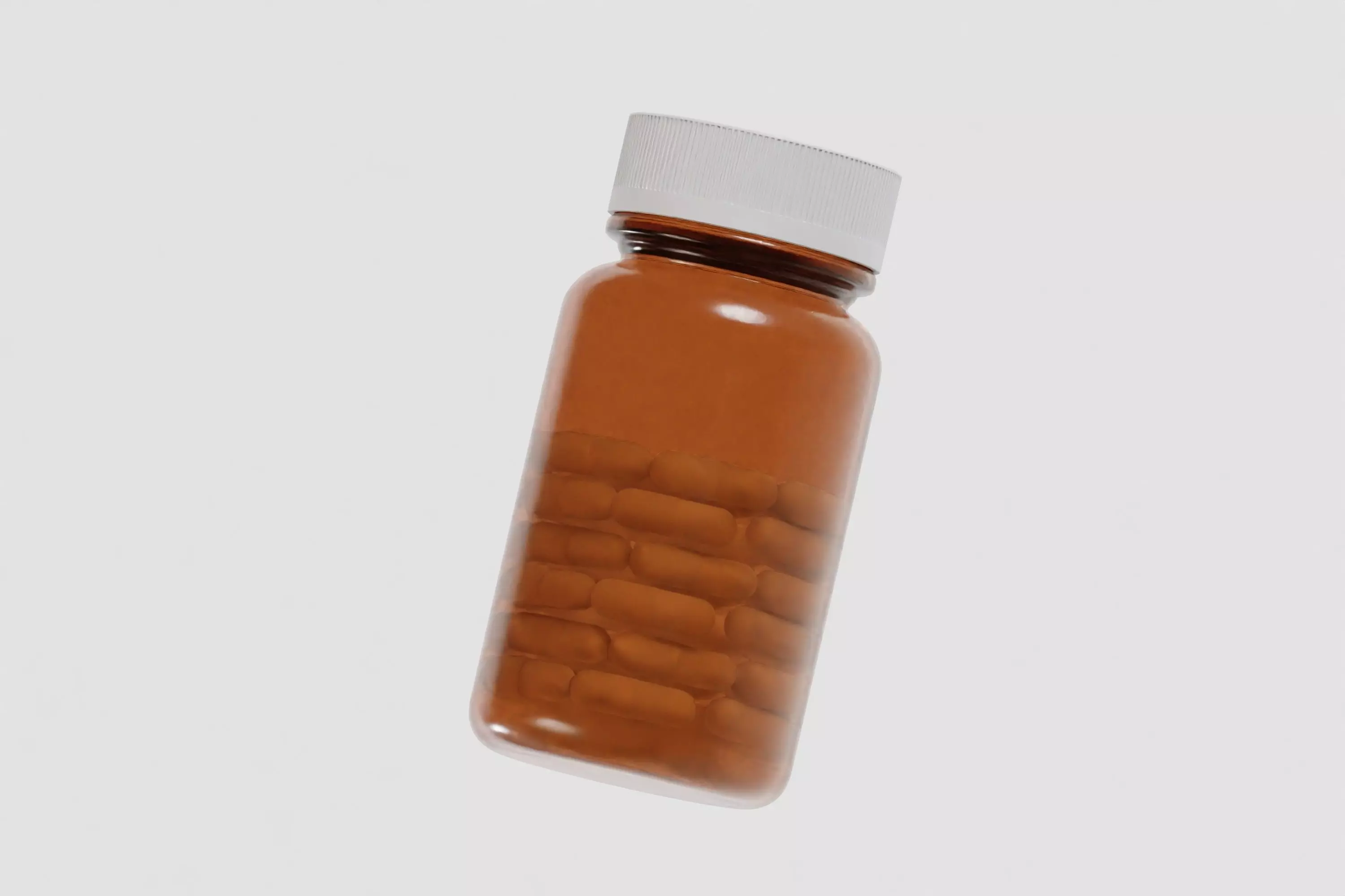 Pill Bottle 3d model Low-poly 3D model_5