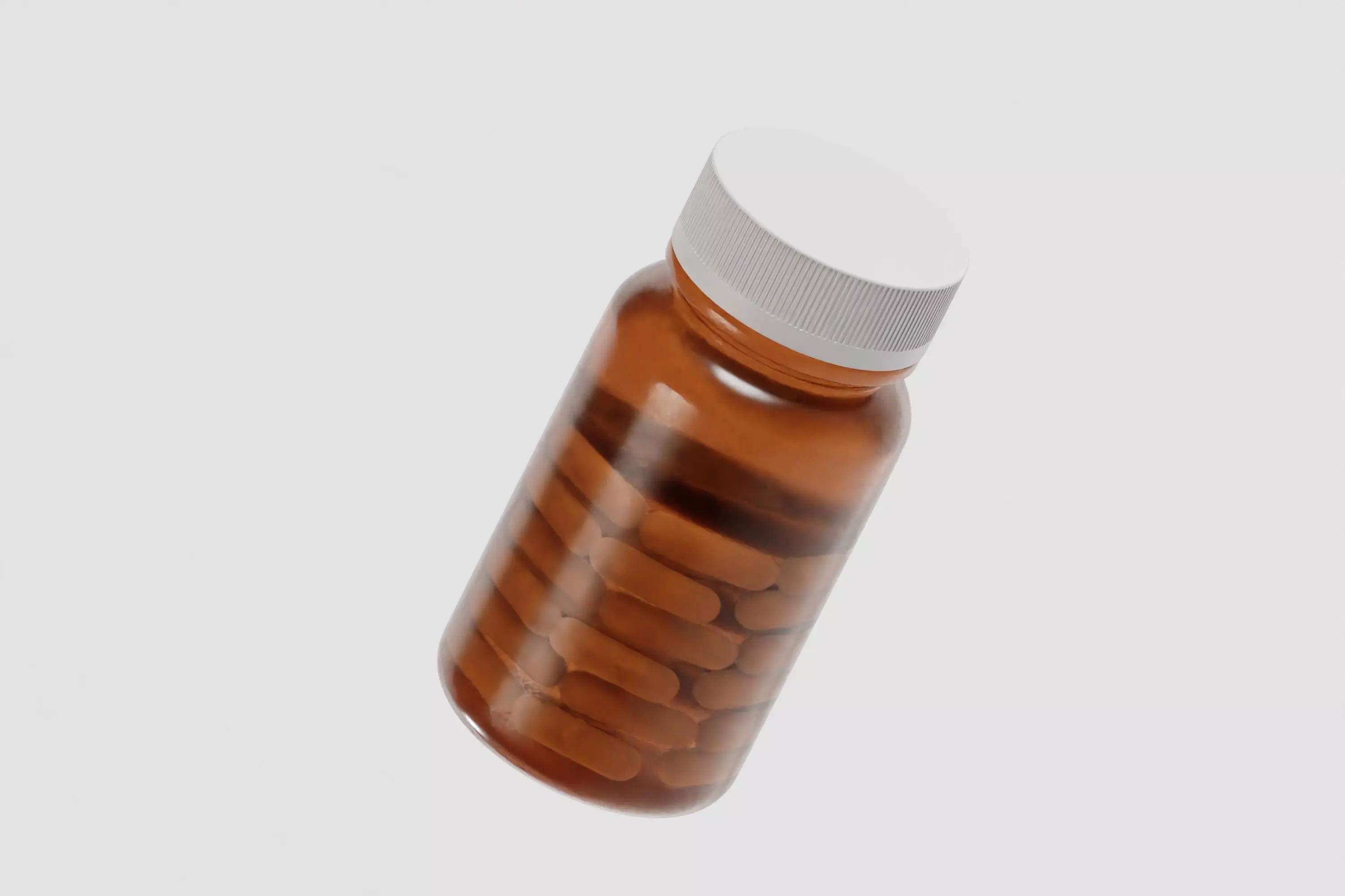 Pill Bottle 3d model Low-poly 3D model_4