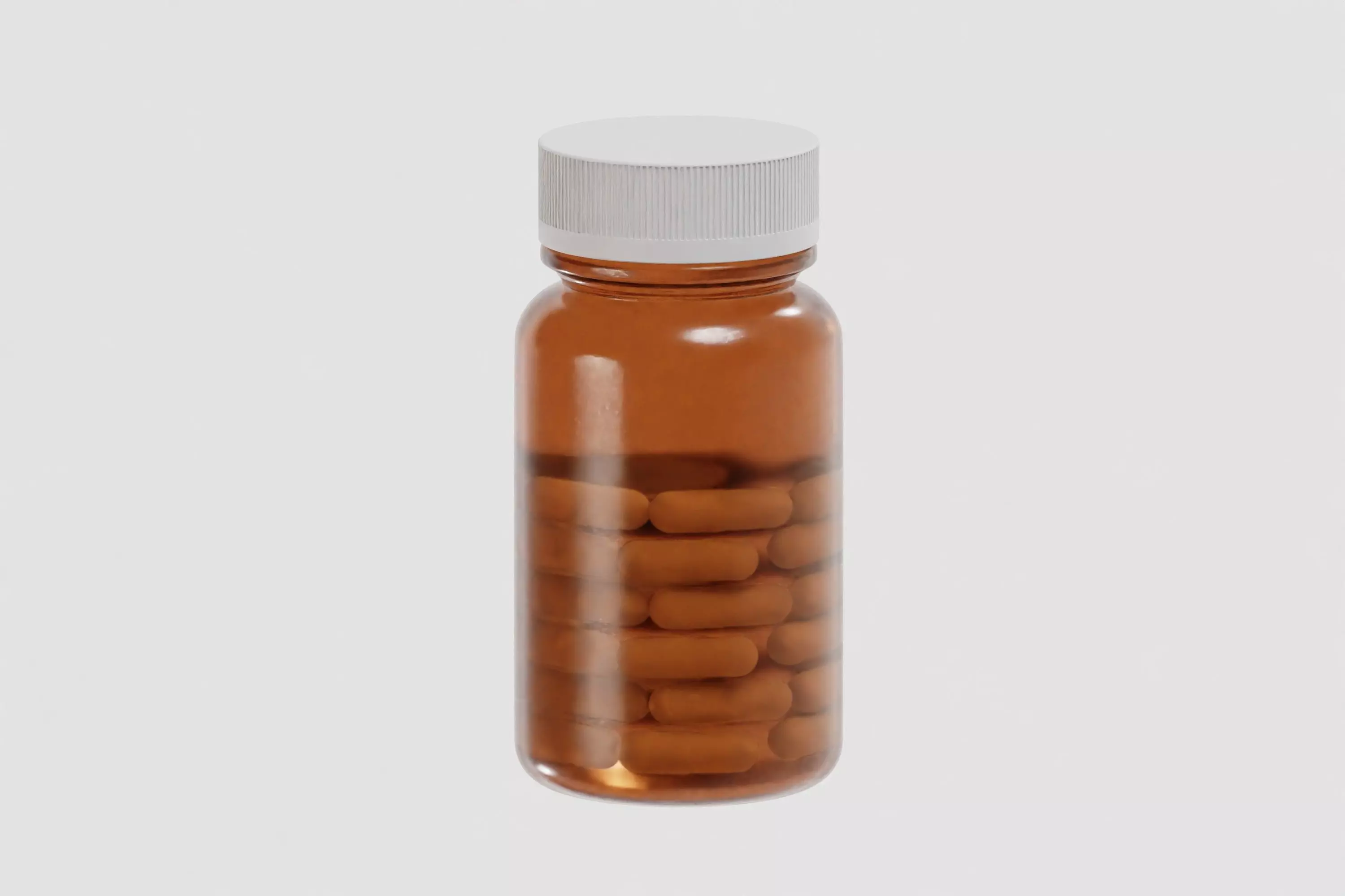 Pill Bottle 3d model Low-poly 3D model_0