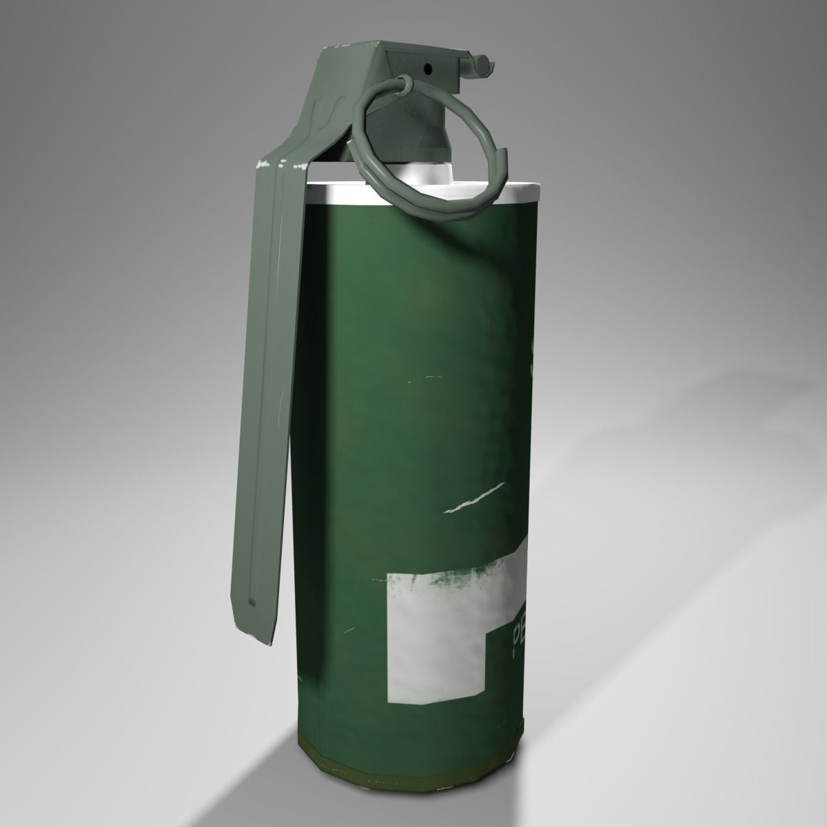 M18 Smoke Grenade Low-poly 3D model_12