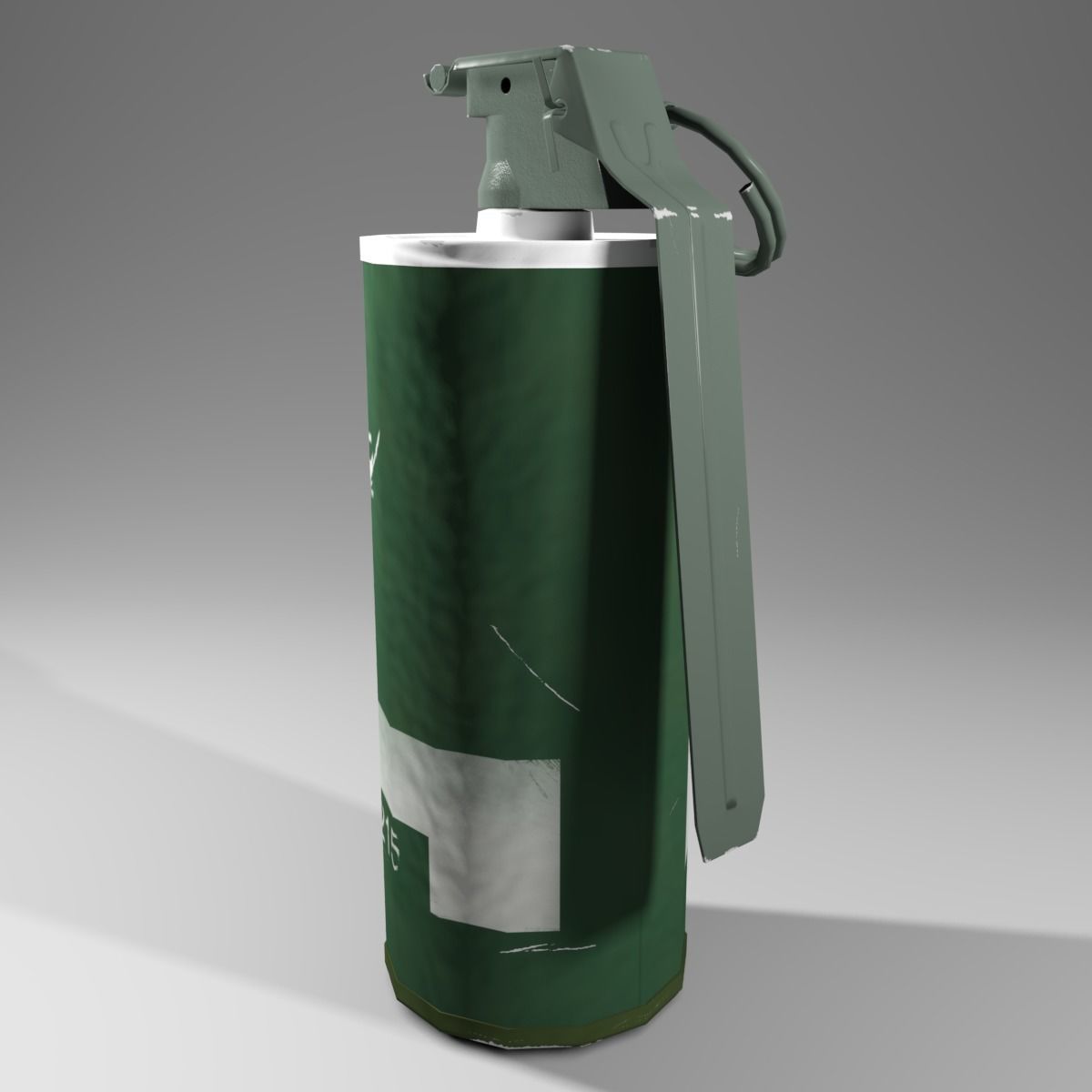 M18 Smoke Grenade Low-poly 3D model_8