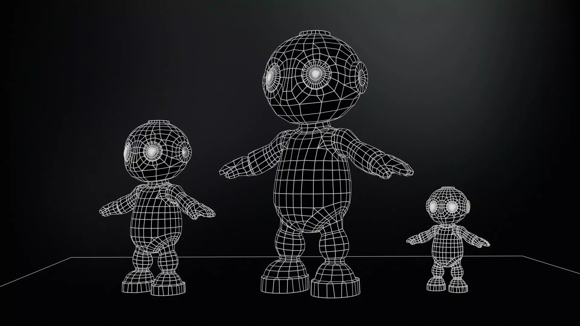 Minirobotic6 Low-poly 3D model_13