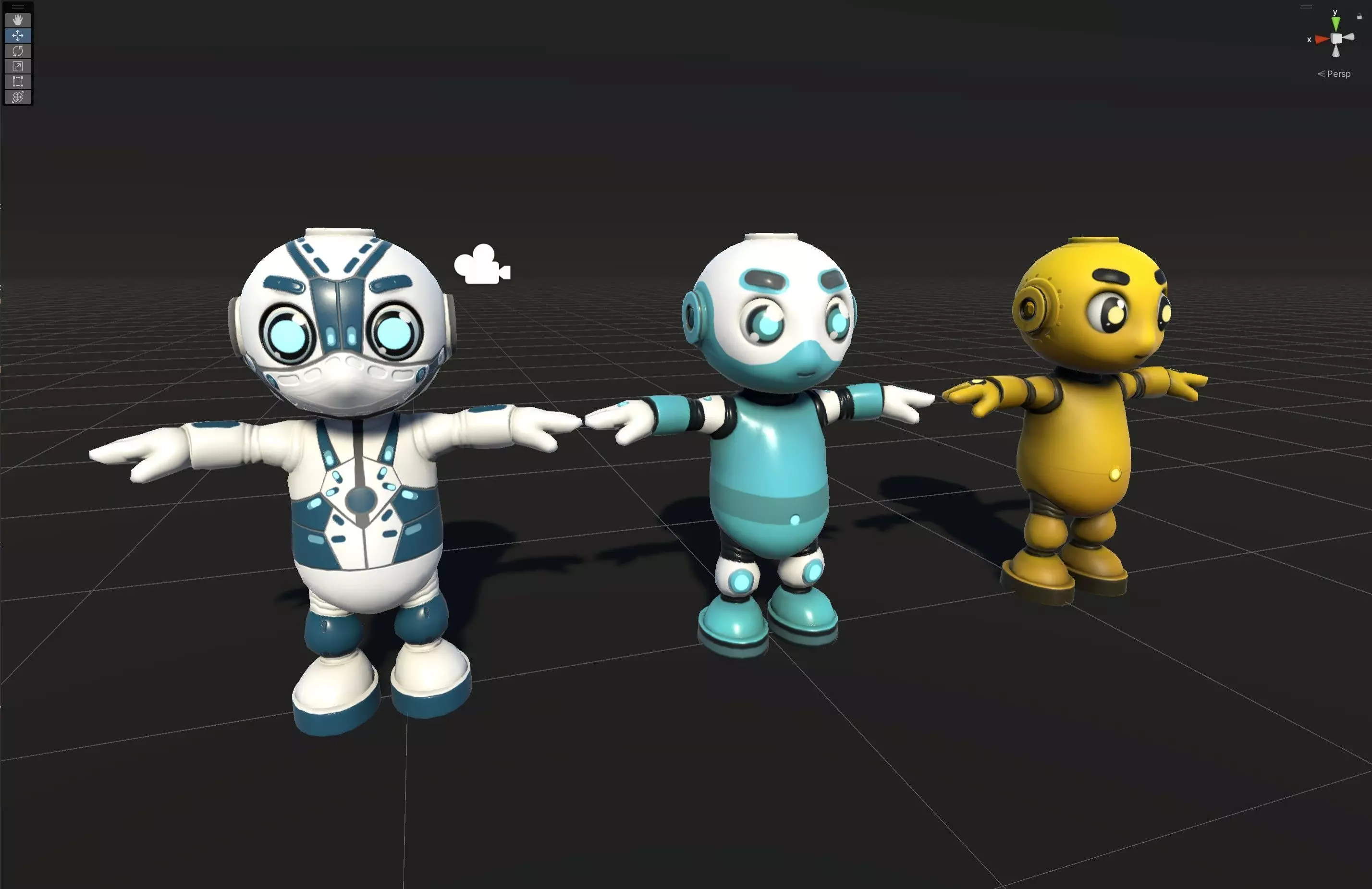 Minirobotic6 Low-poly 3D model_16