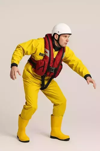 RNLI style life boat crew various figures 