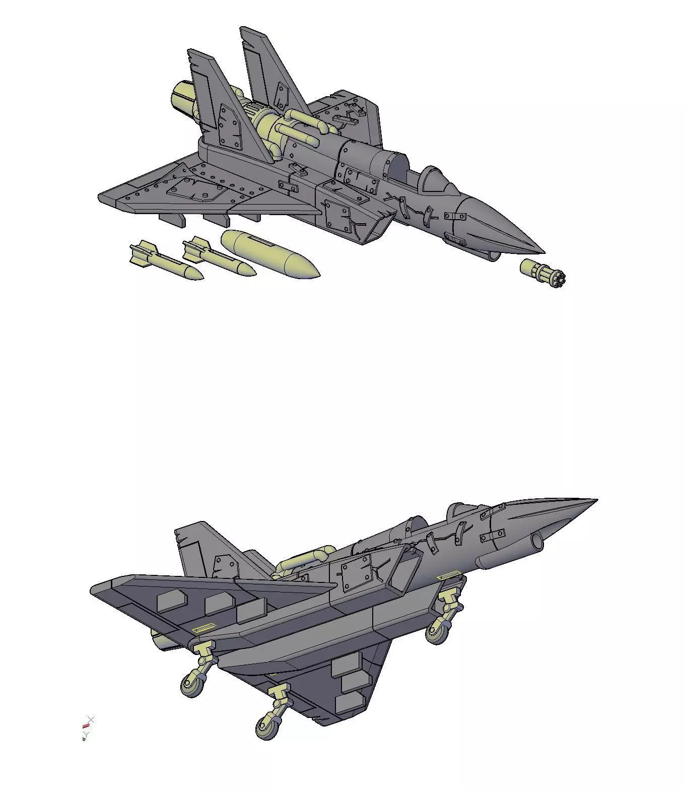 Ghost plane End of the world concept 3D print model_4