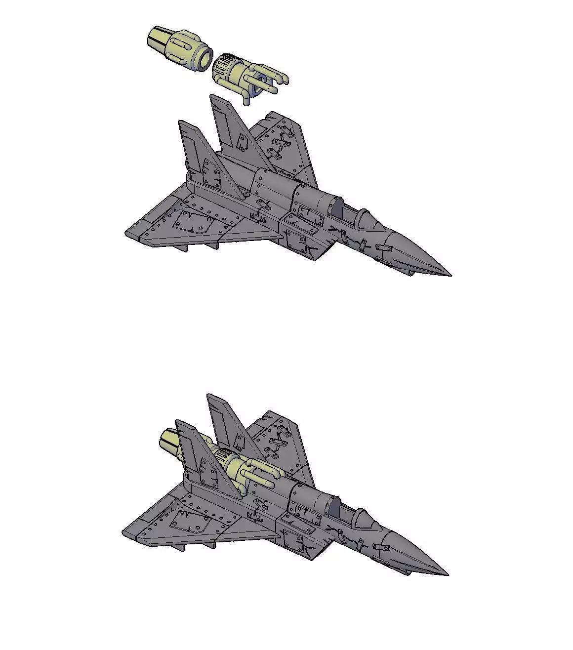 Ghost plane End of the world concept 3D print model_12