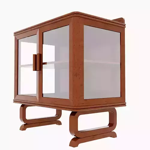 Antique Timber Low Display Shelf Carpentered Craft Malaysia