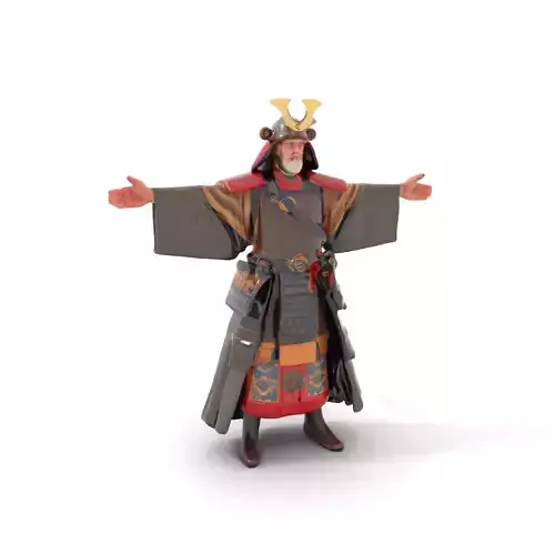 Samurai Warrior Traditional model pack Low-poly 3D model