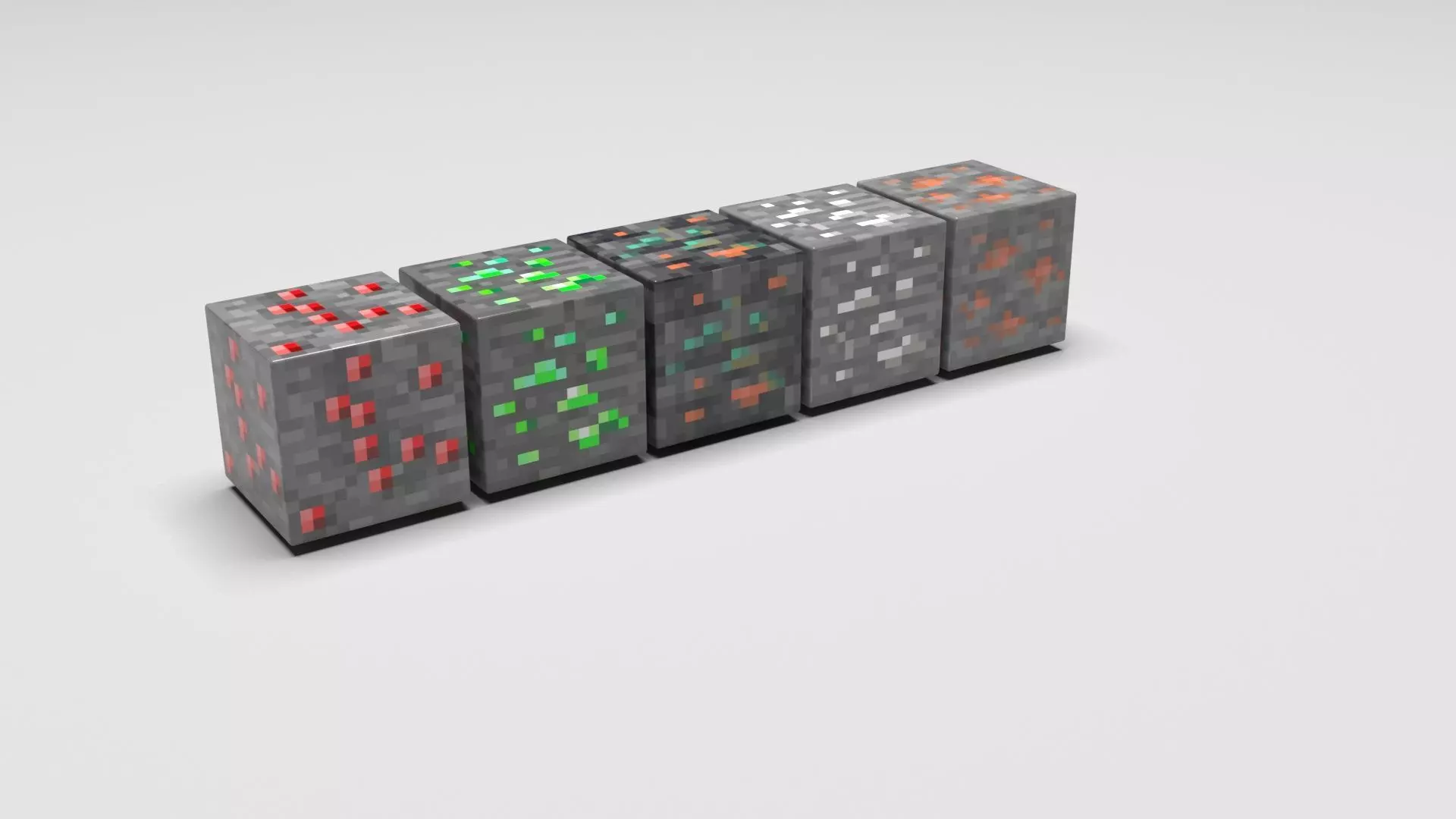 Minecraft Magnetic Blocks Set 3D print model_6