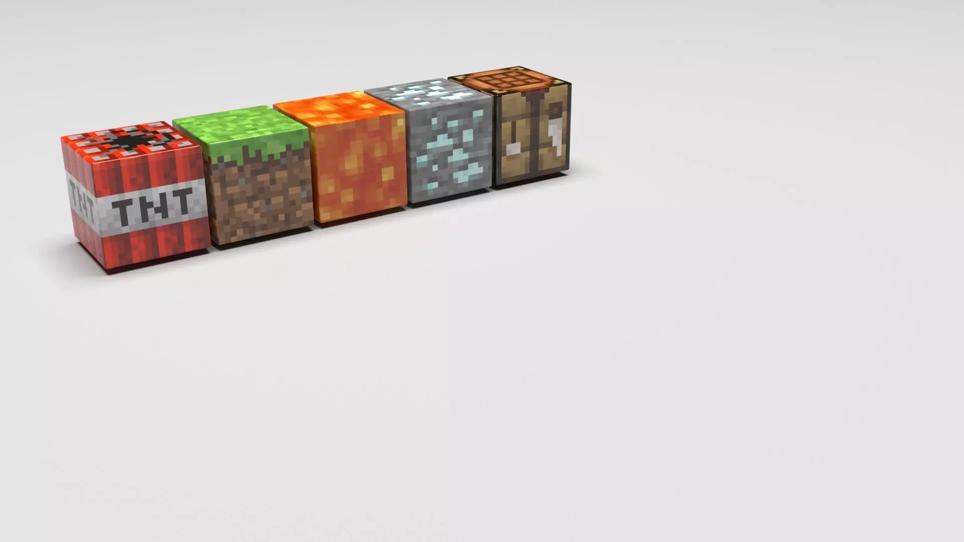 Minecraft Magnetic Blocks Set 3D print model_4