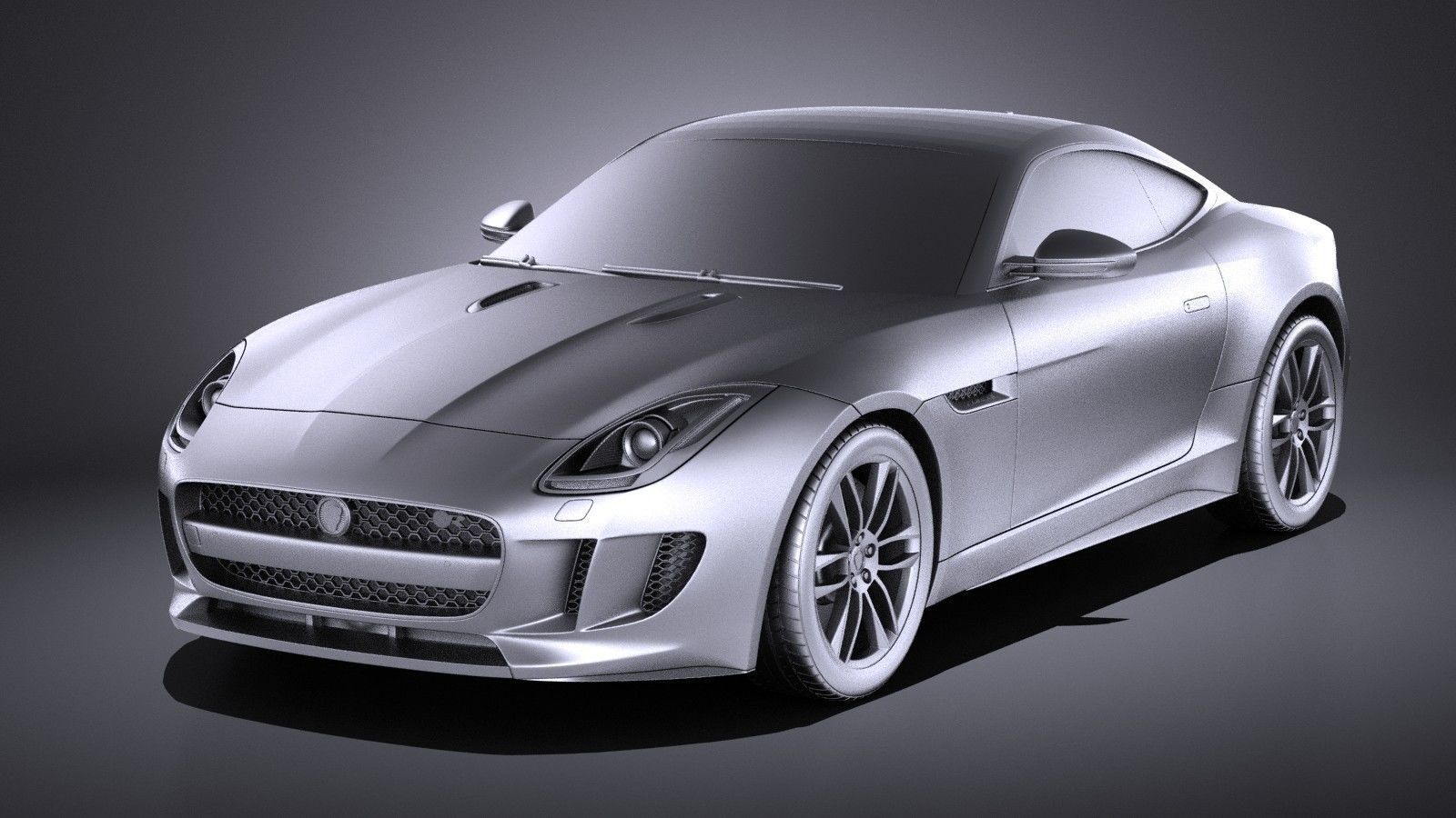 Jaguar F-Type R Coupe 2015 VRAY 3D model_8
